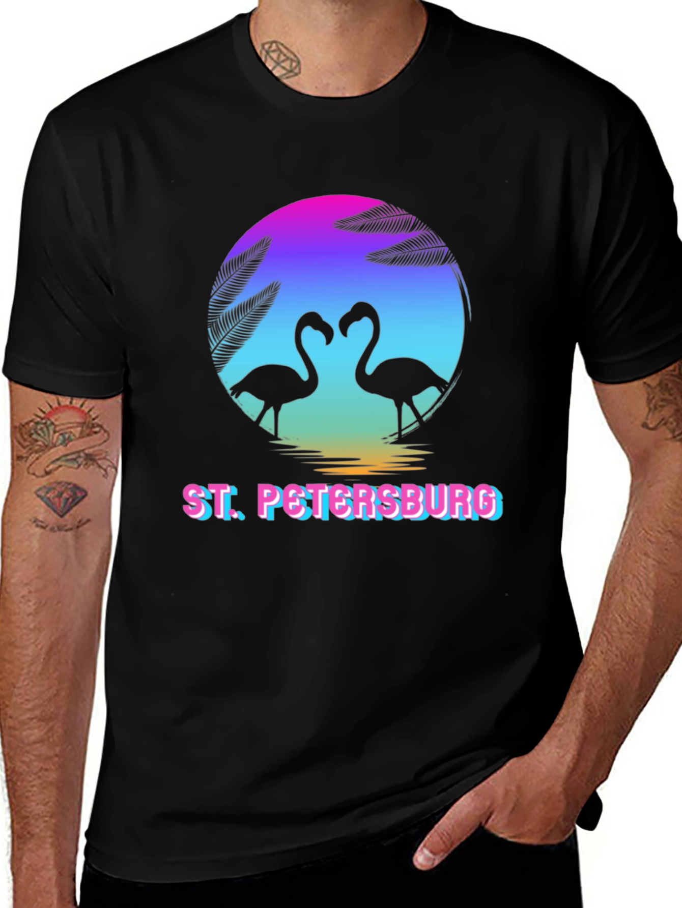 Variant 15 of St. Petersburg Flamingo Graphic Tee