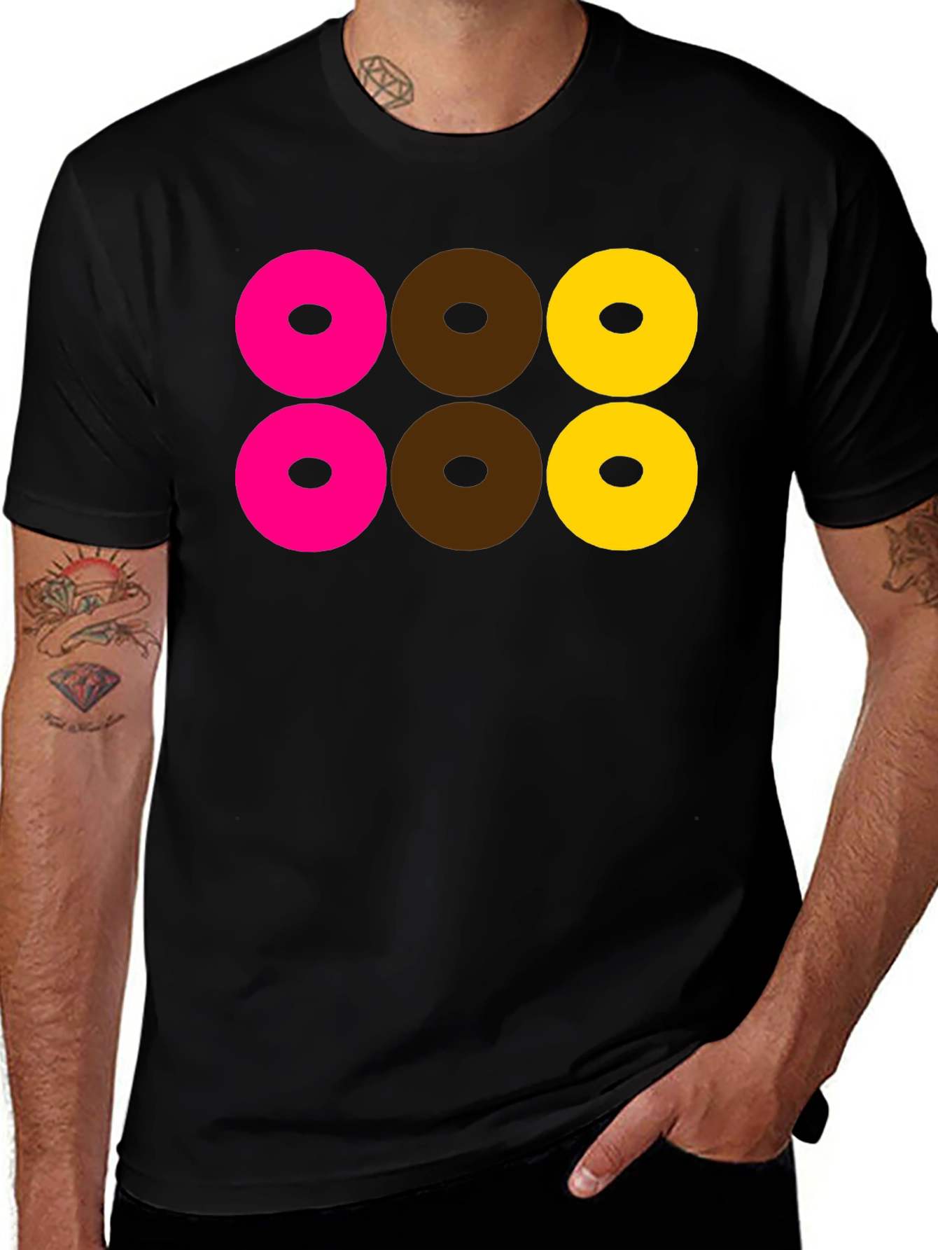 Variant 29 of Fun Donut T-Shirt - Black