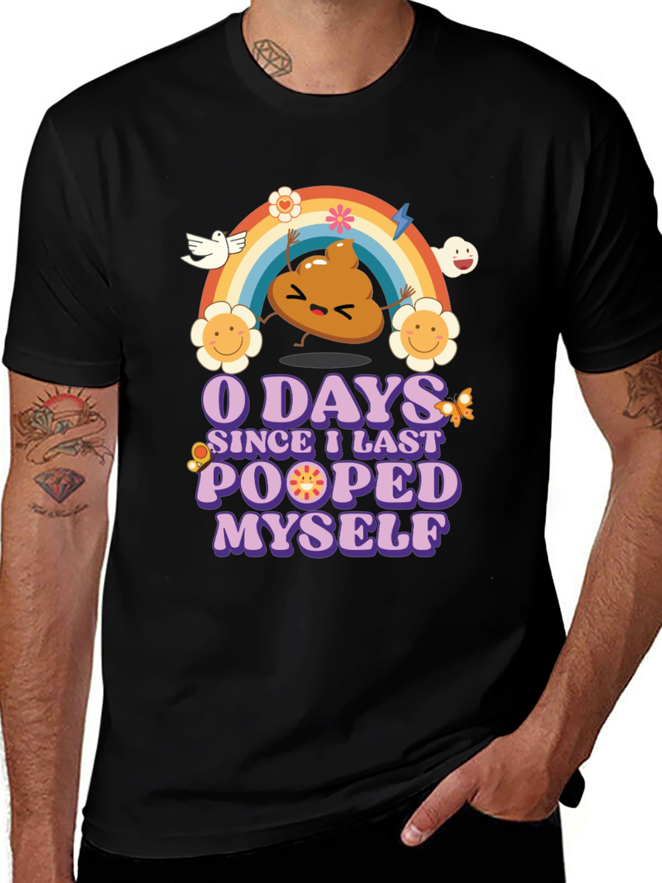 Variant 28 of 0 Days Since I Last Pooped Myself T-Shirt
