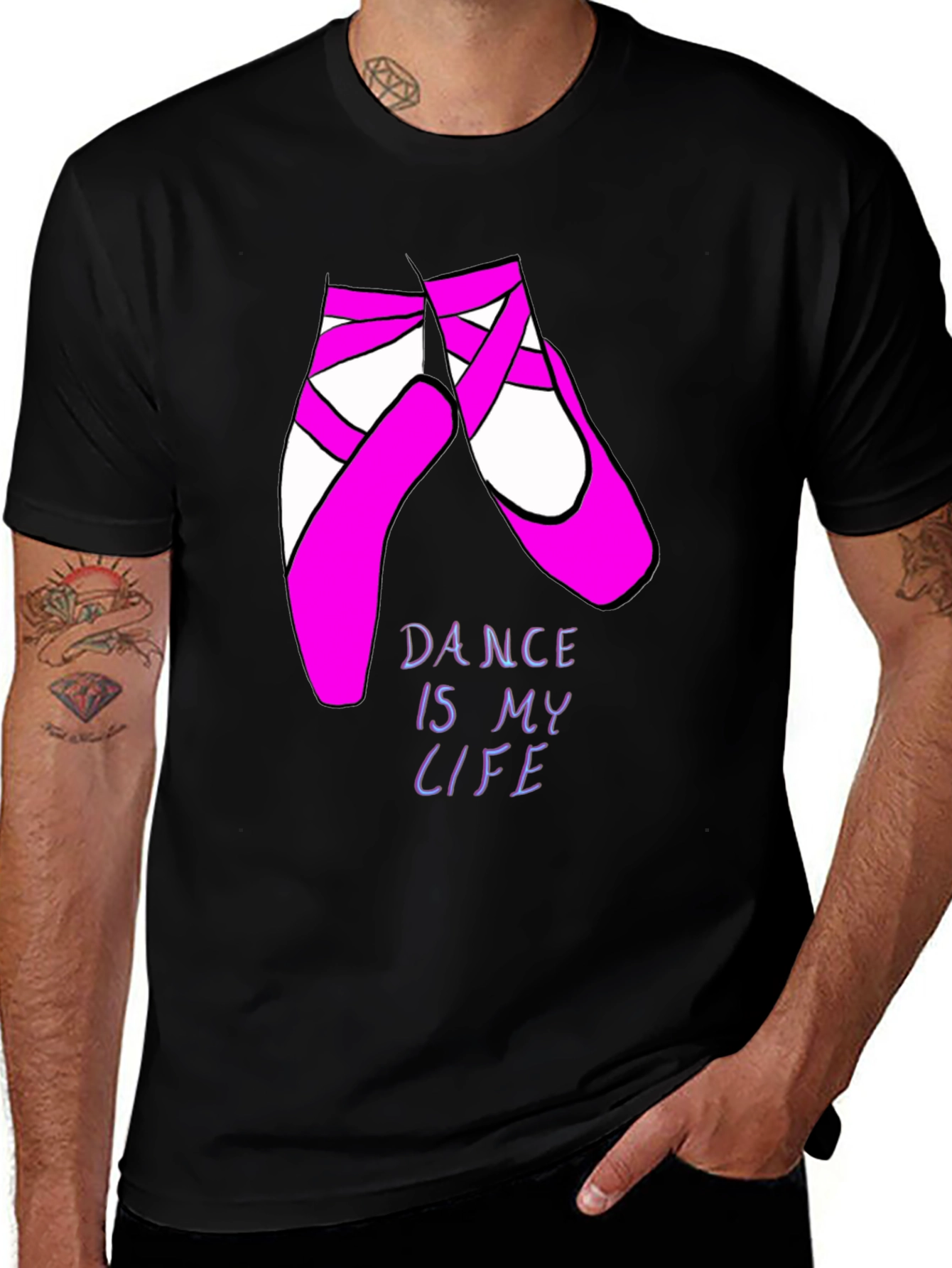Variant 21 of Dance Is My Life Ballet Shoes T-Shirt