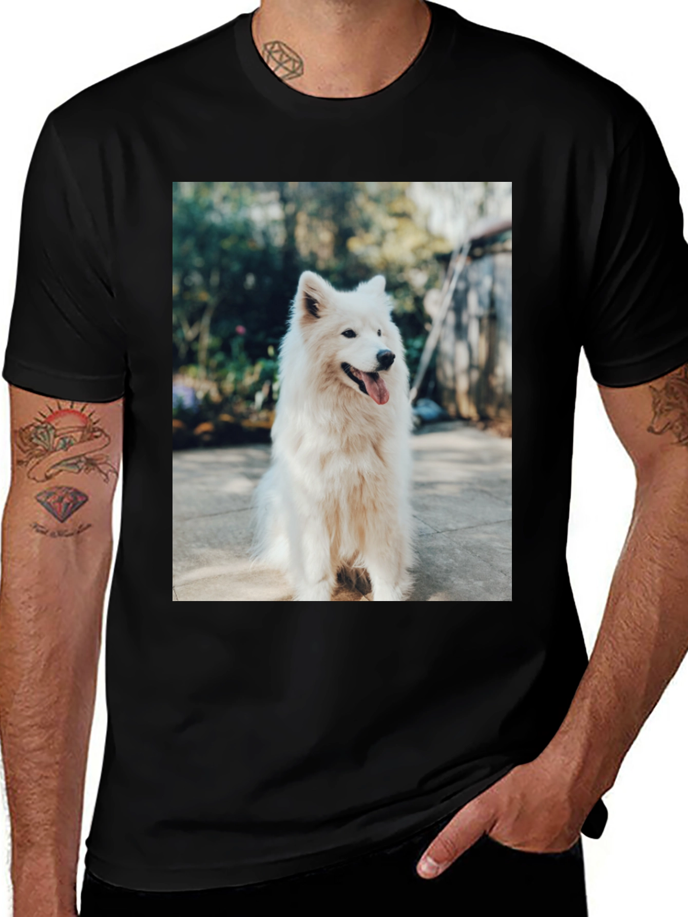 Variant 4 of Dog Lover T-Shirt - Samoyed Dog Tee