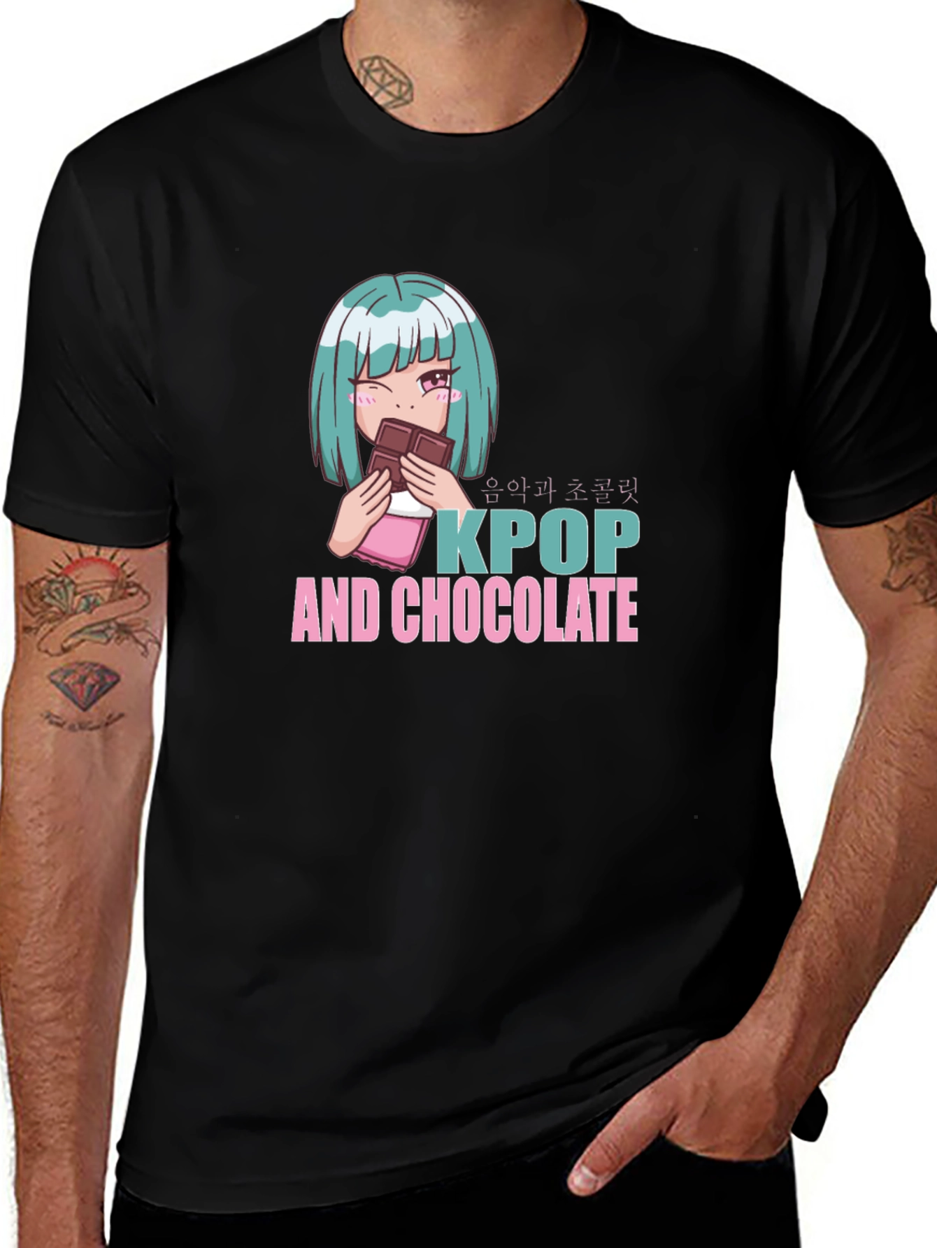 Variant 27 of Kpop and Chocolate Graphic T-Shirt