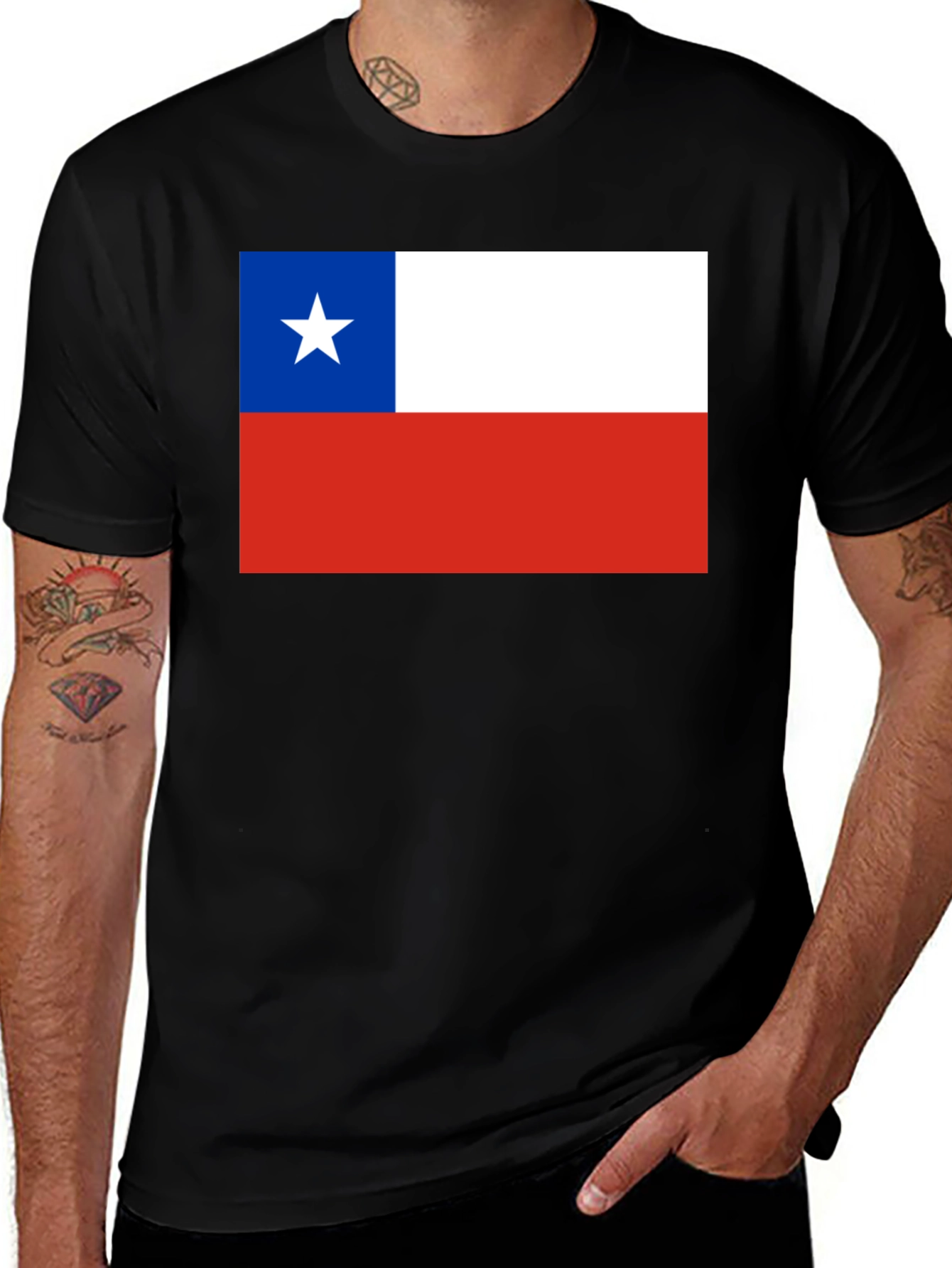 Variant 9 of Chile Flag T-Shirt - Show Your Pride!