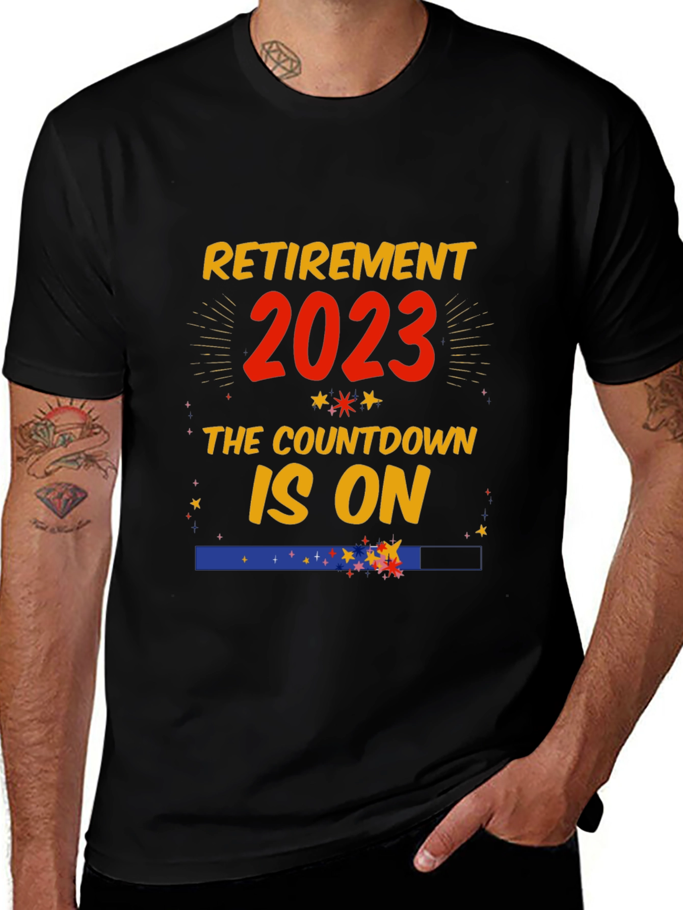 Variant 6 of Retirement 2023 Countdown T-Shirt