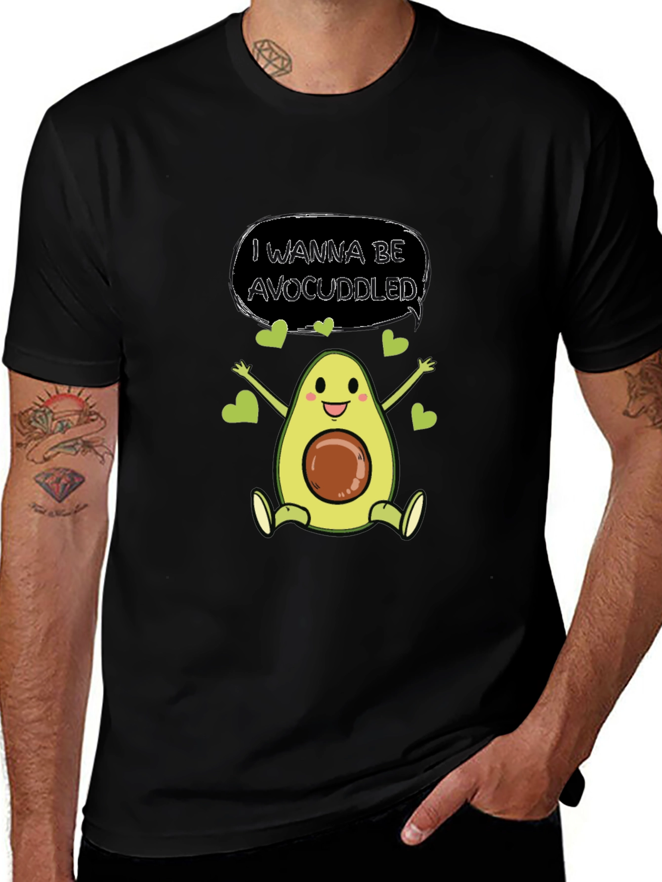 Variant 12 of Avocado Cuddle T-Shirt - Cute & Comfy