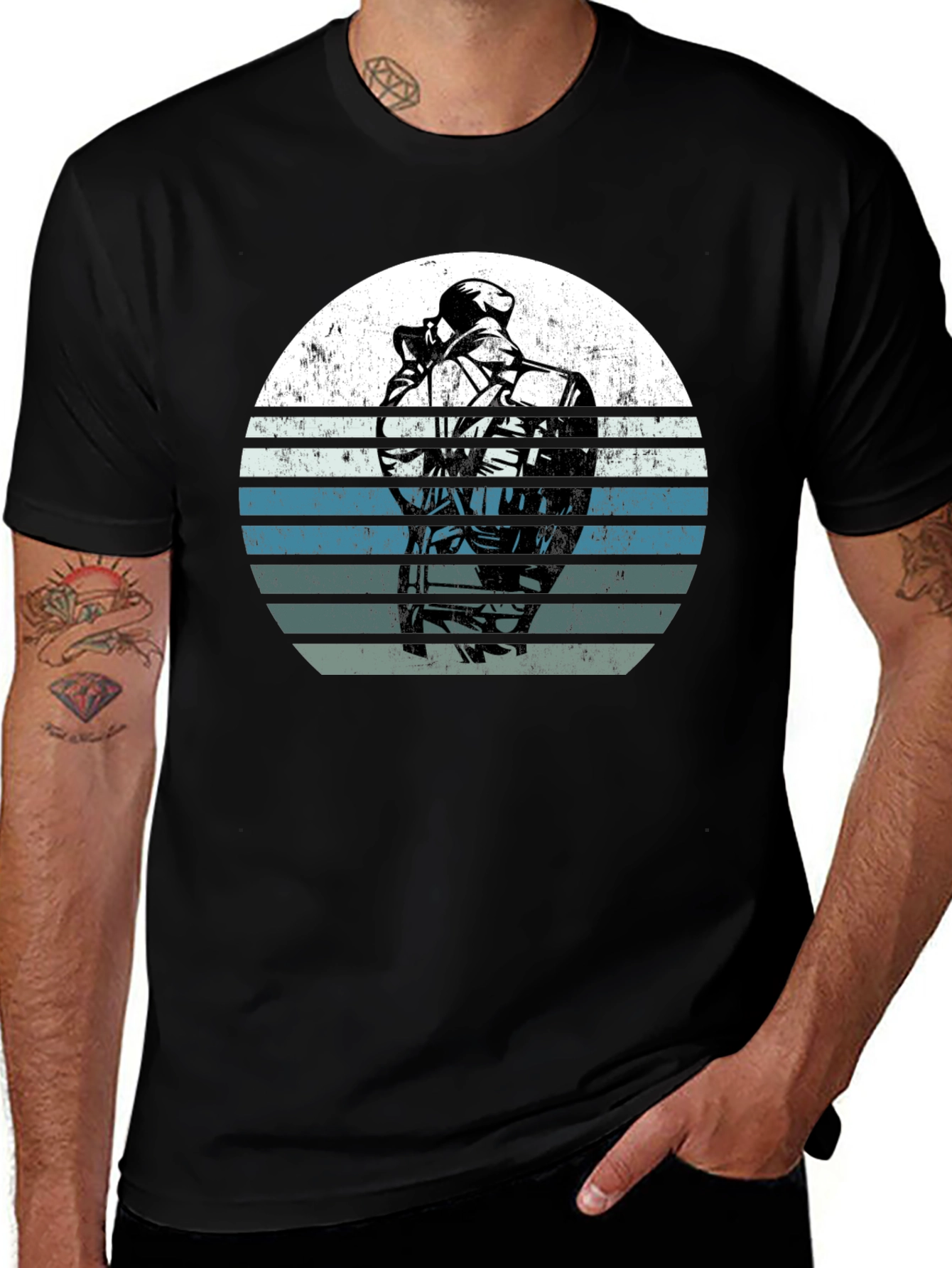Variant 12 of Retro Sunset SWAT Police T-Shirt