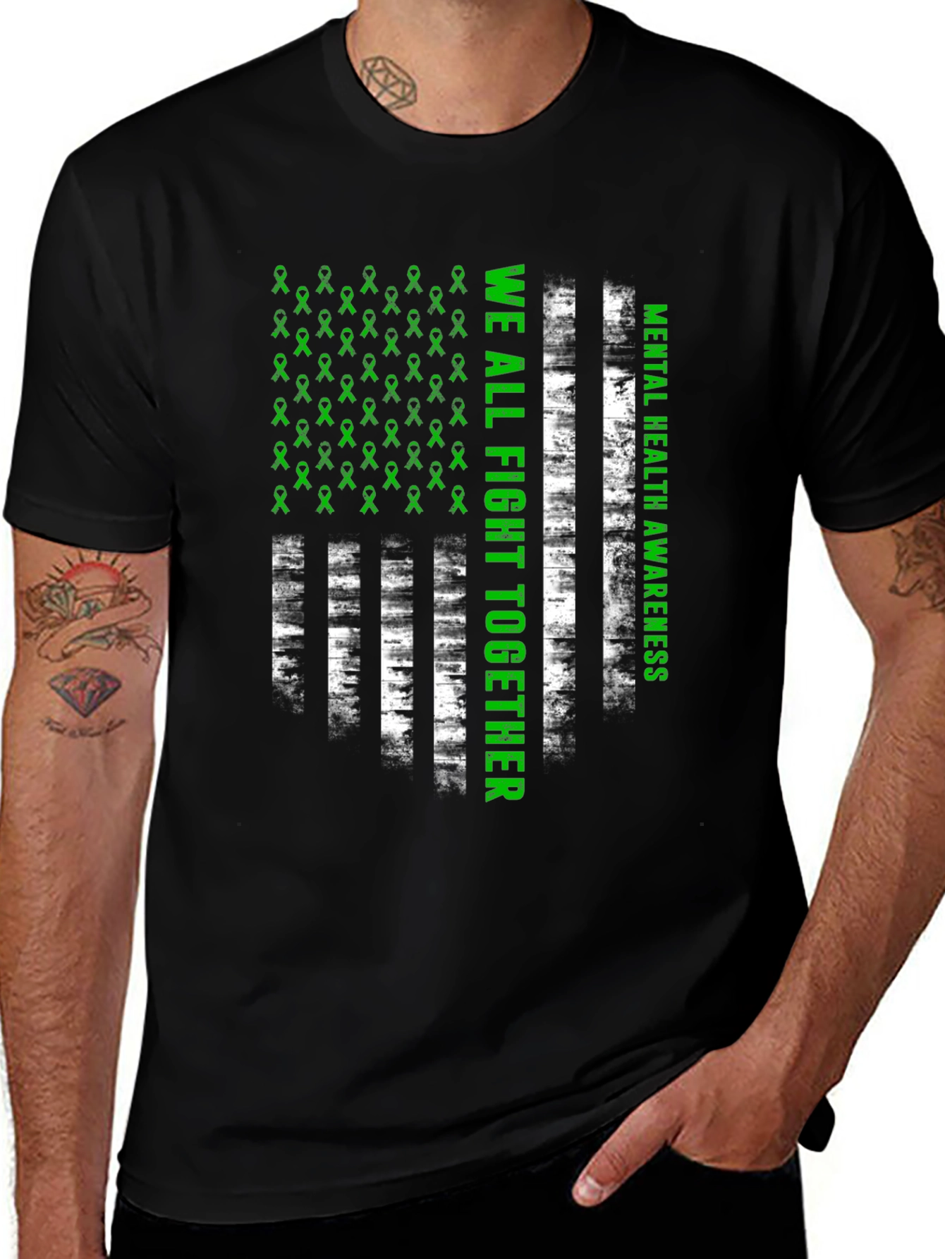 Variant 18 of Mental Health Awareness T-Shirt - Fight Together