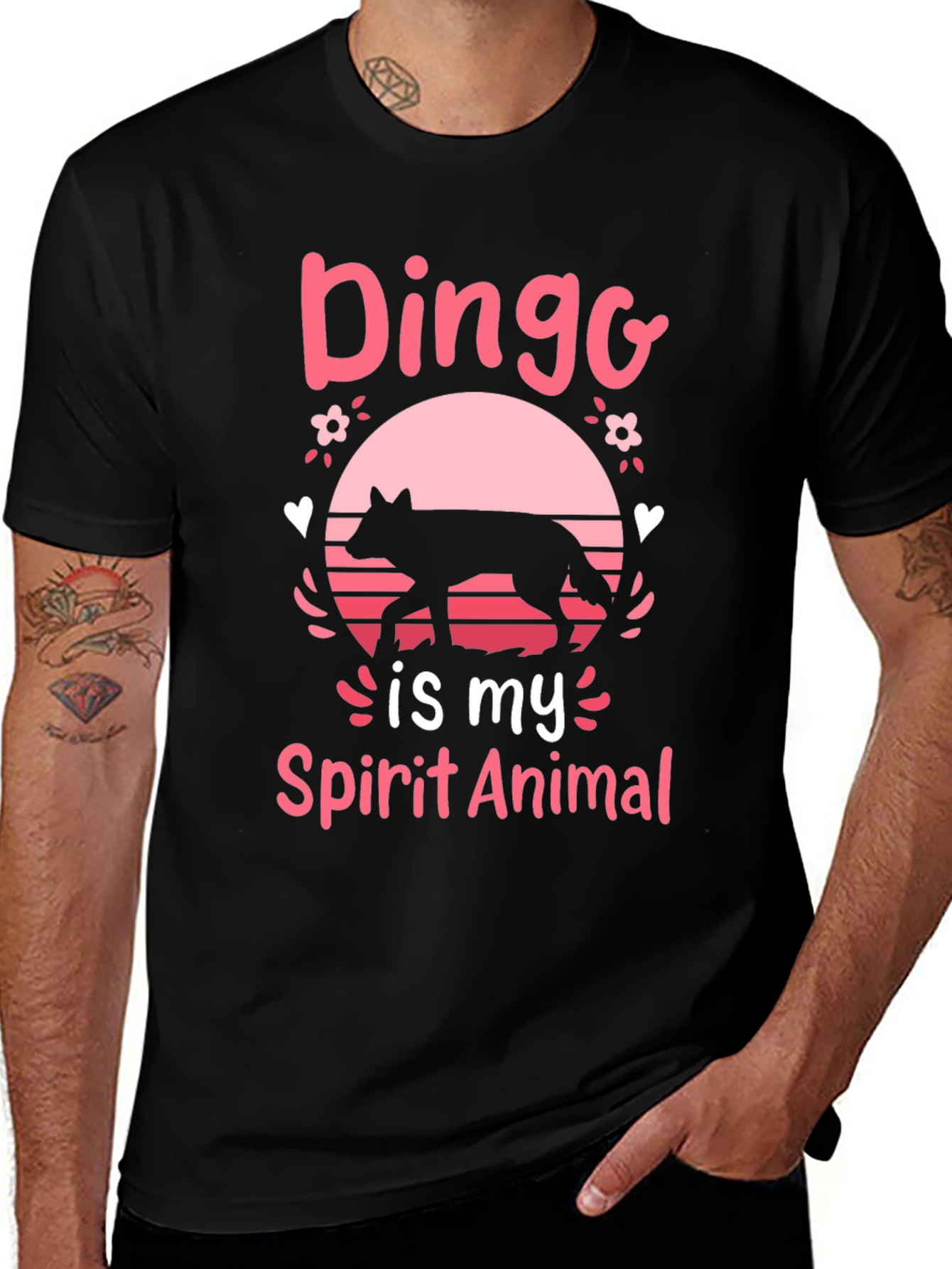 Variant 30 of Dingo Spirit Animal Graphic Tee - Unisex
