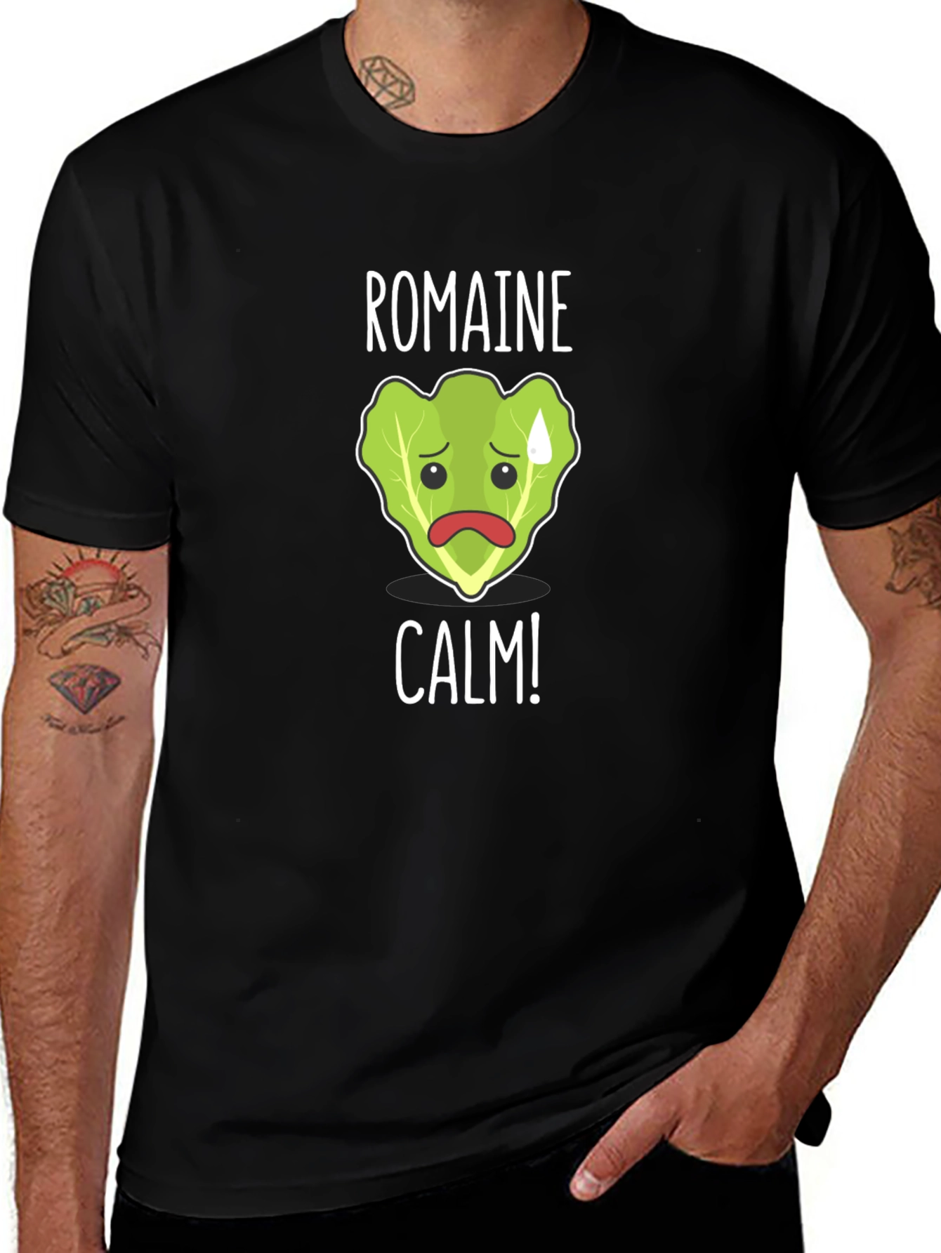 Variant 17 of Romaine Calm T-Shirt - Funny Foodie Tee