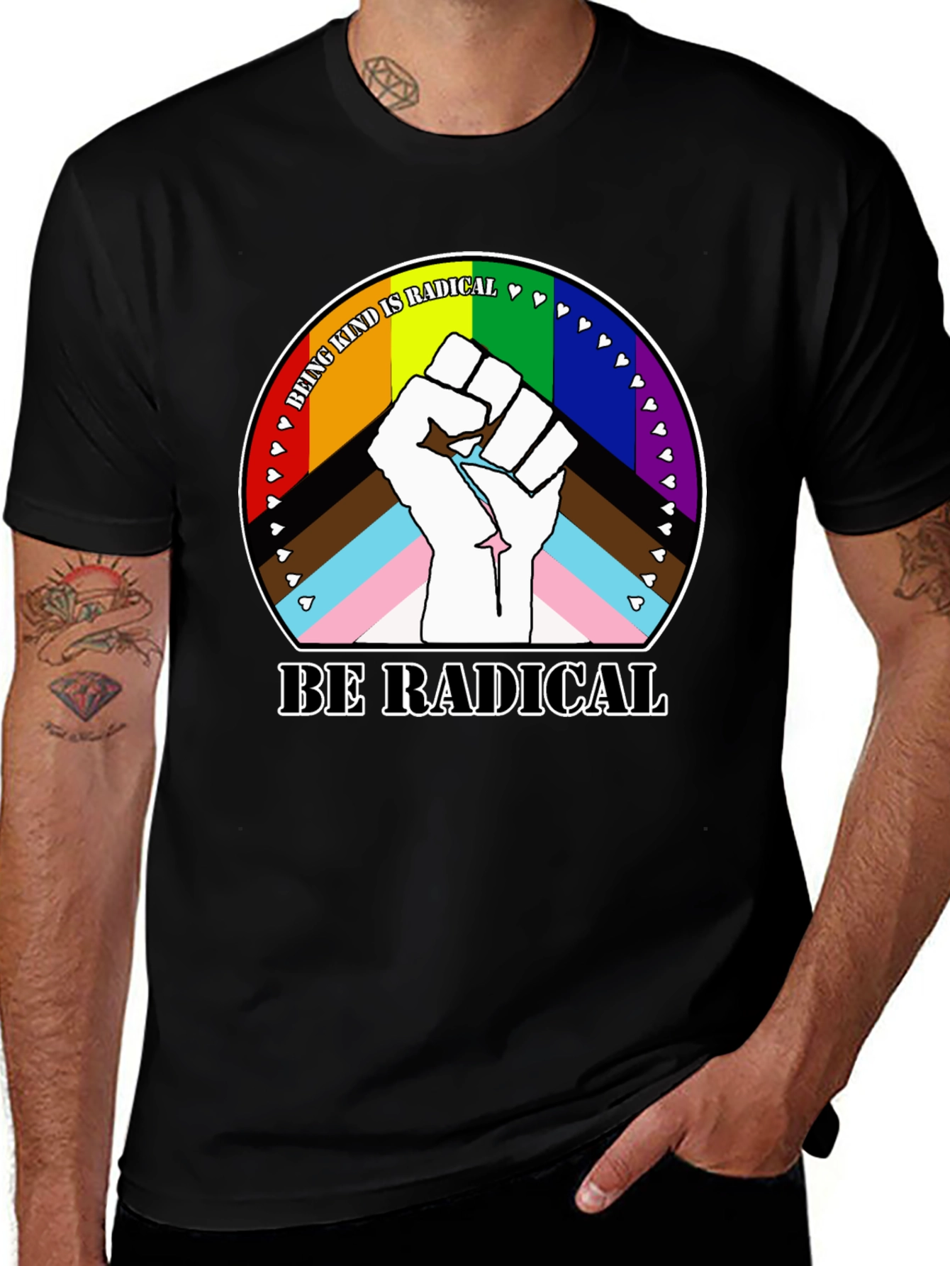 Variant 9 of Be Radical Graphic T-Shirt - Pride & Activism