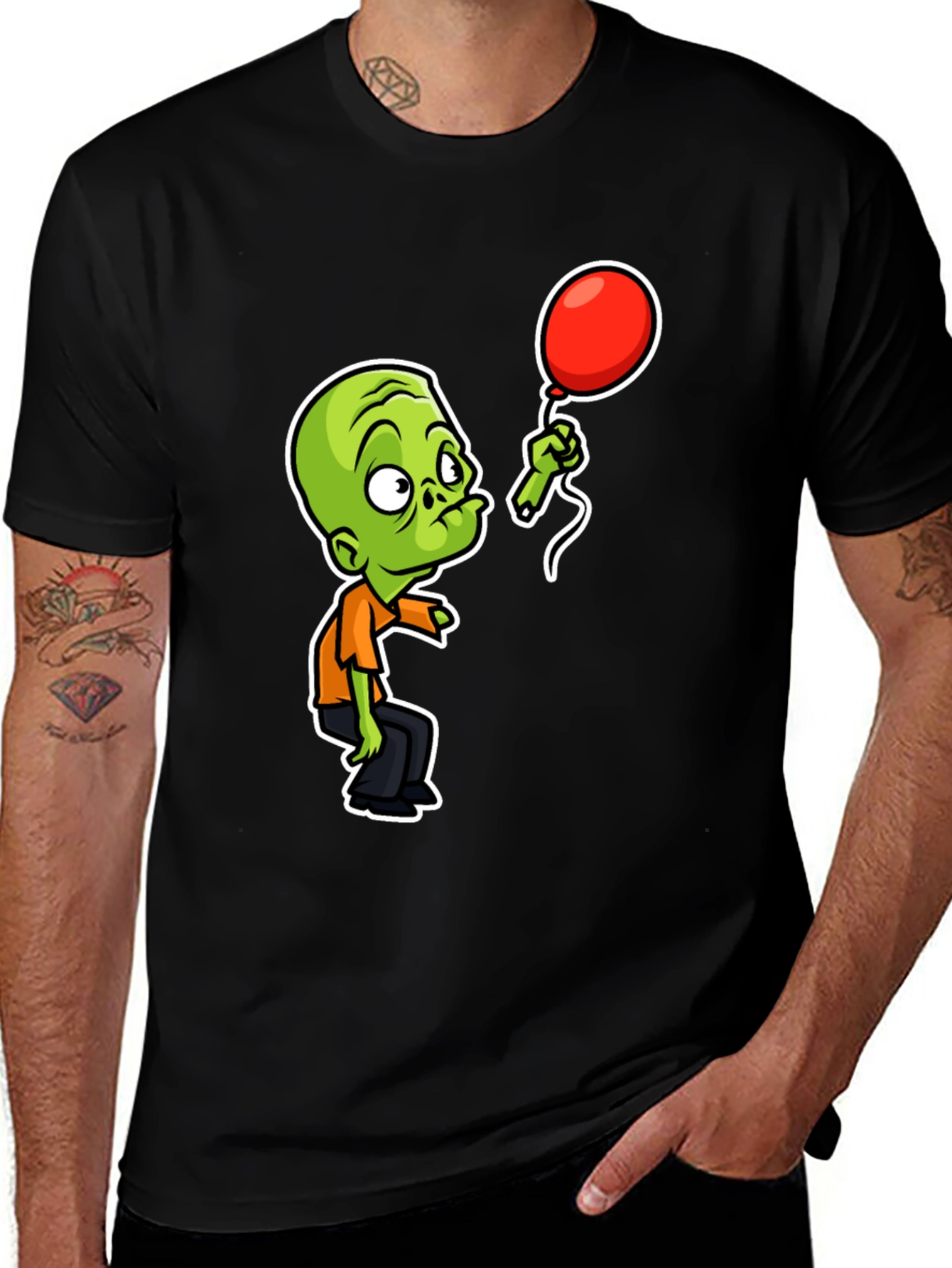Variant 16 of Zombie with Balloon Graphic Tee