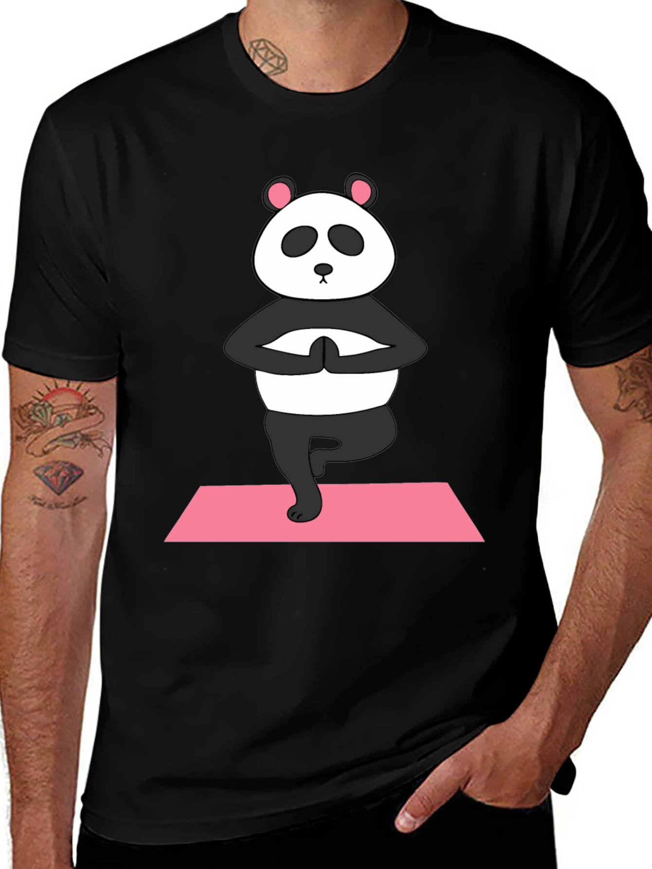 Variant 28 of Yoga Panda T-Shirt - Cute Animal Design Tee