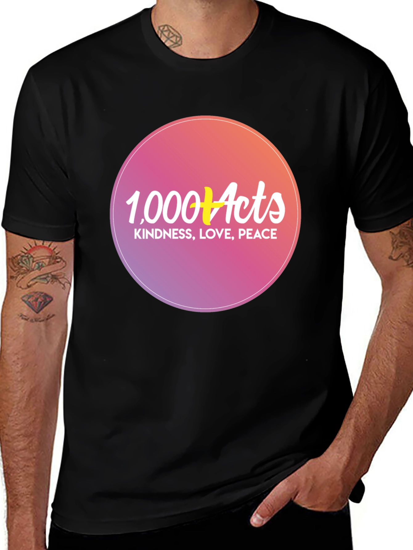 1000 Acts Kindness T-Shirt: Love & Peace Graphic Tee