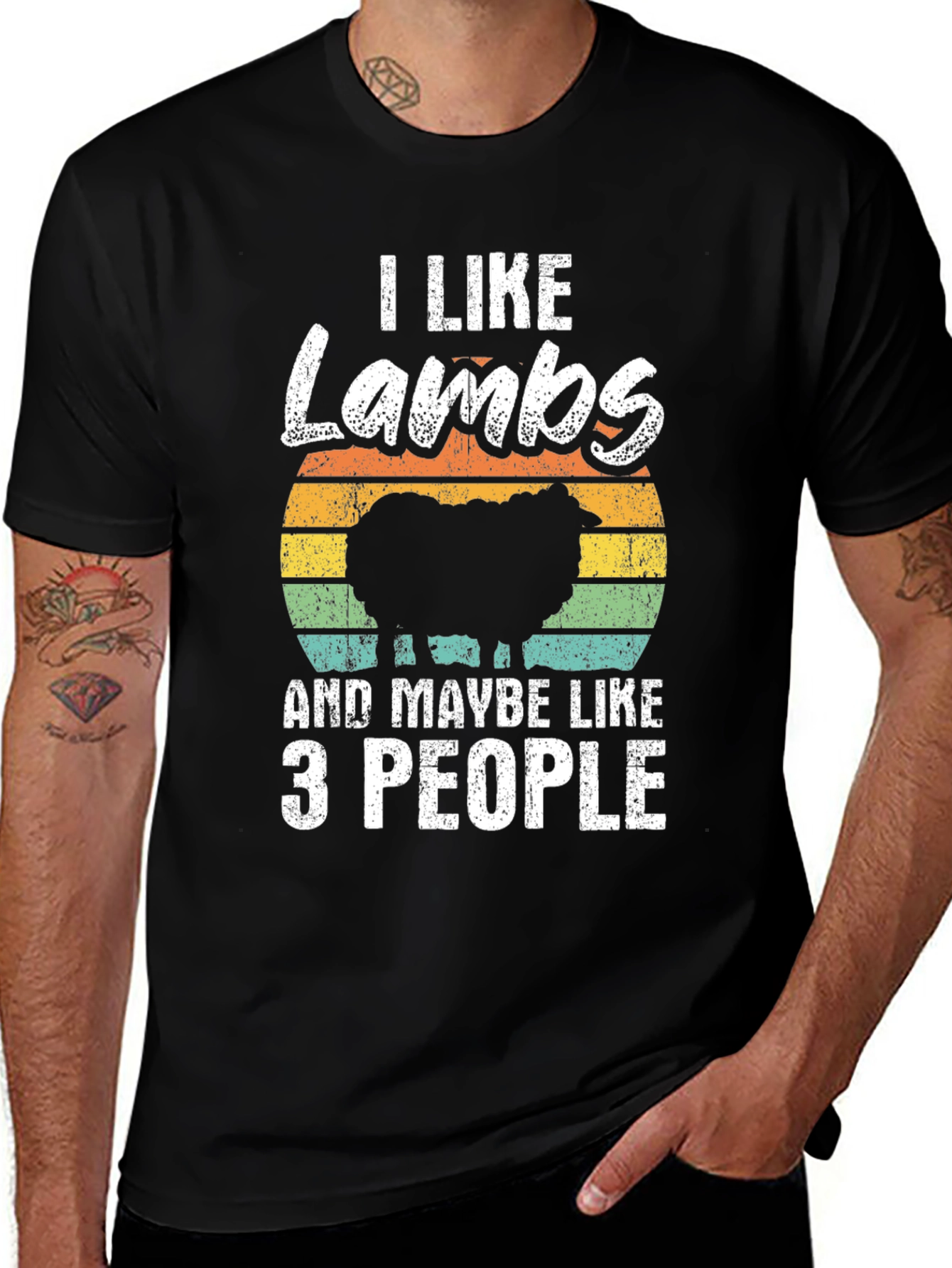 Variant 26 of I Like Lambs and Maybe Like 3 People T-Shirt