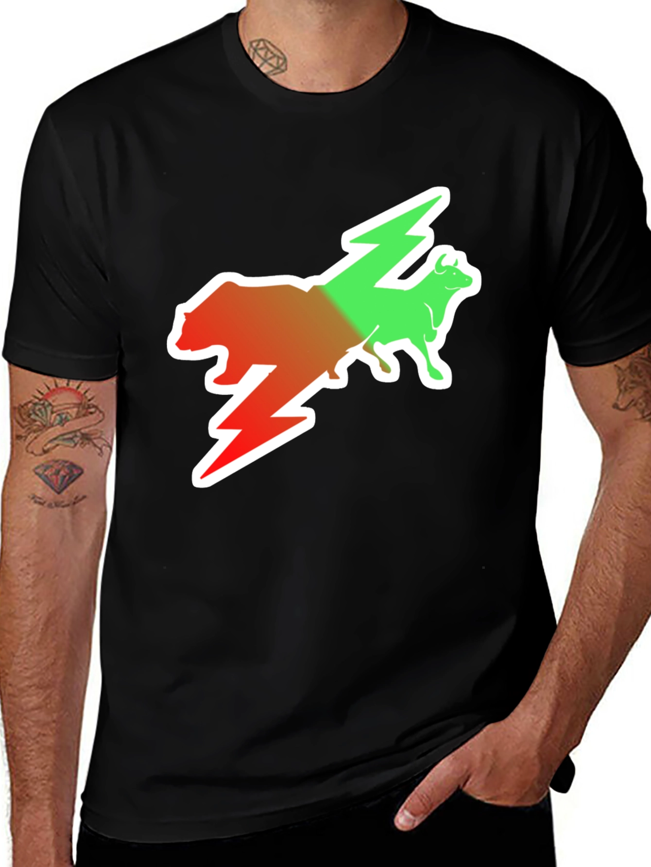 Variant 6 of Bull and Bear Market T-Shirt - Stock Trader Tee