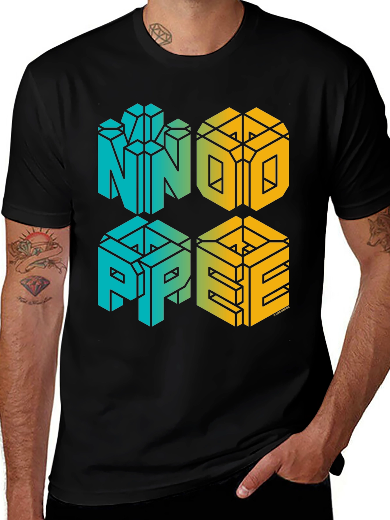 NNO PPEE Graphic Tee - Isometric Style Print