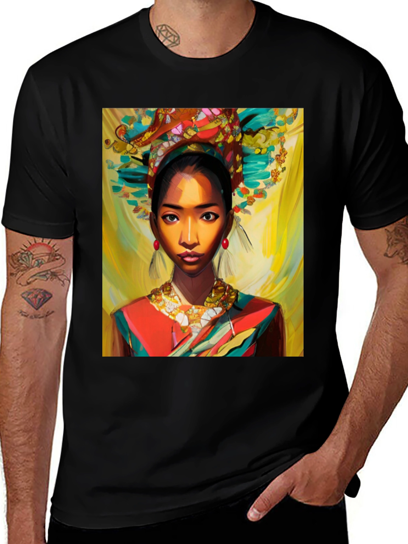 Variant 19 of Ethnic Beauty Graphic T-Shirt