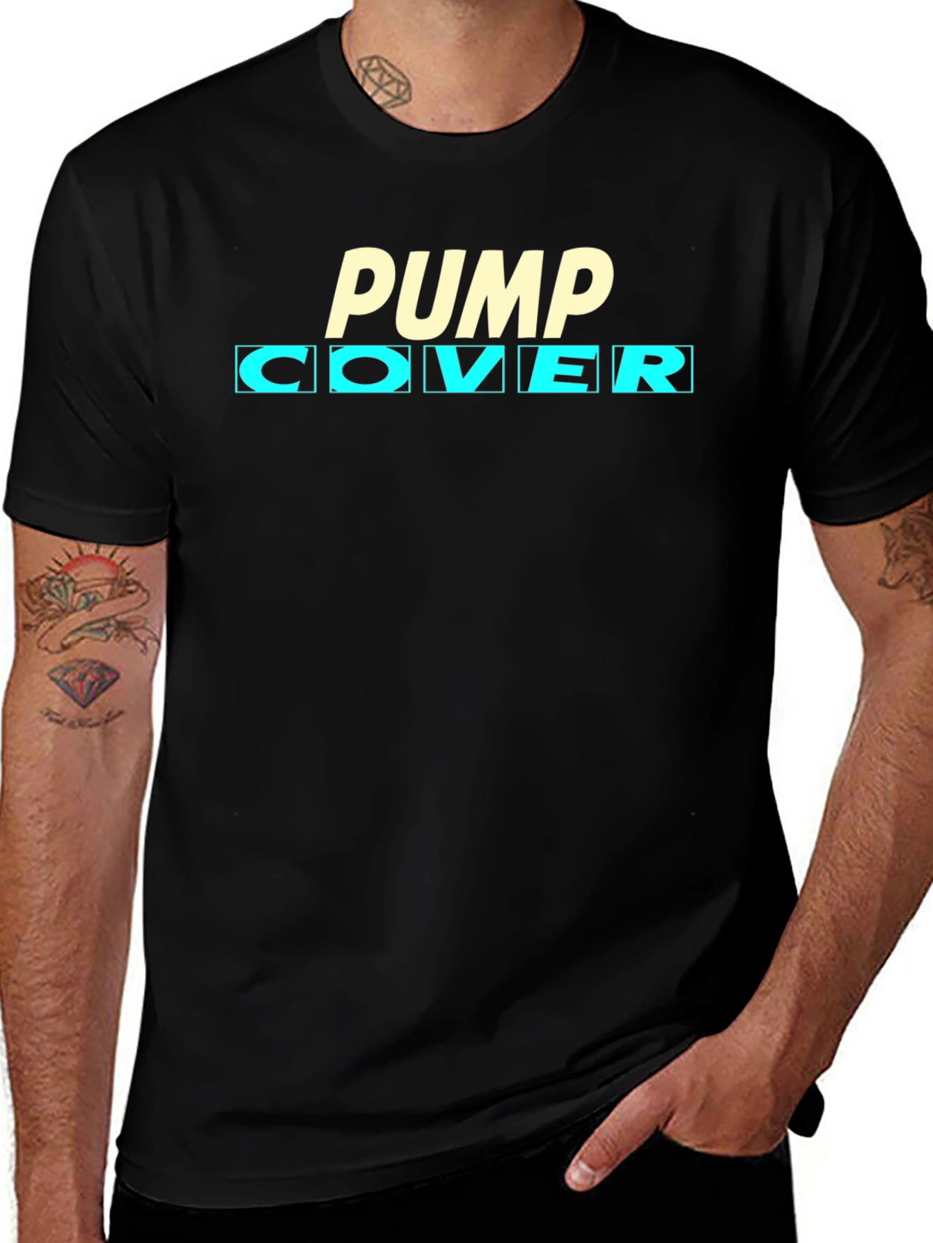 Variant 9 of Pump Cover T-Shirt - Black