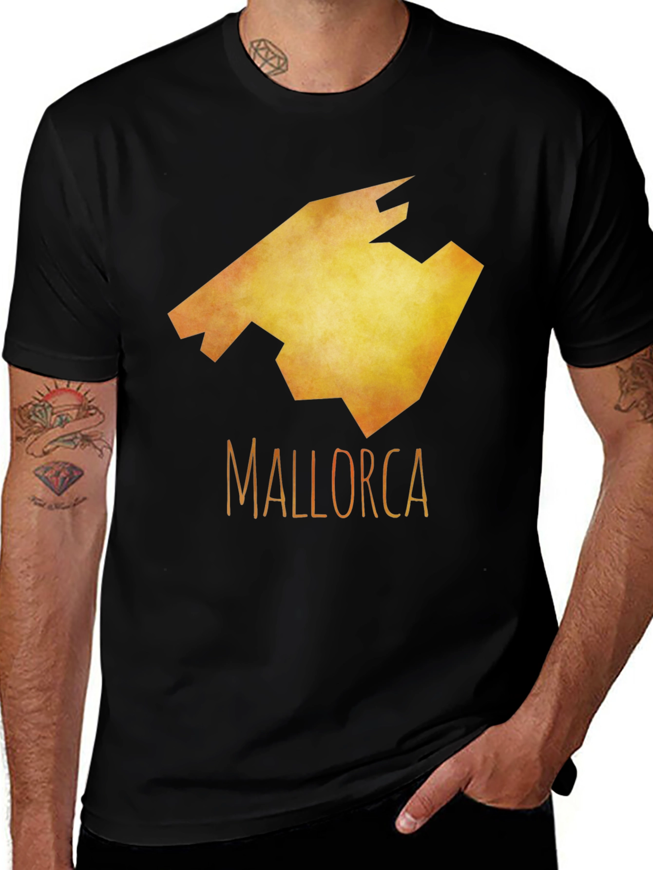Mallorca Graphic T-Shirt - Island Map Tee