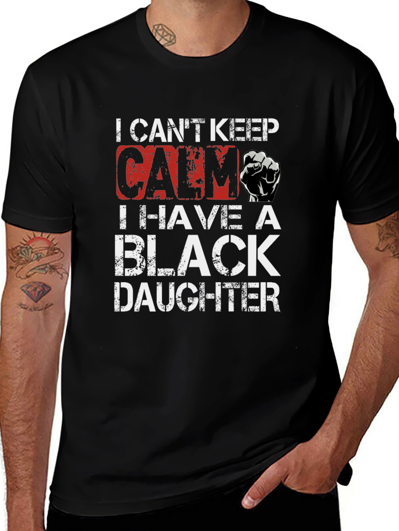 Variant 5 of I Can't Keep Calm I Have a Black Daughter T-Shirt