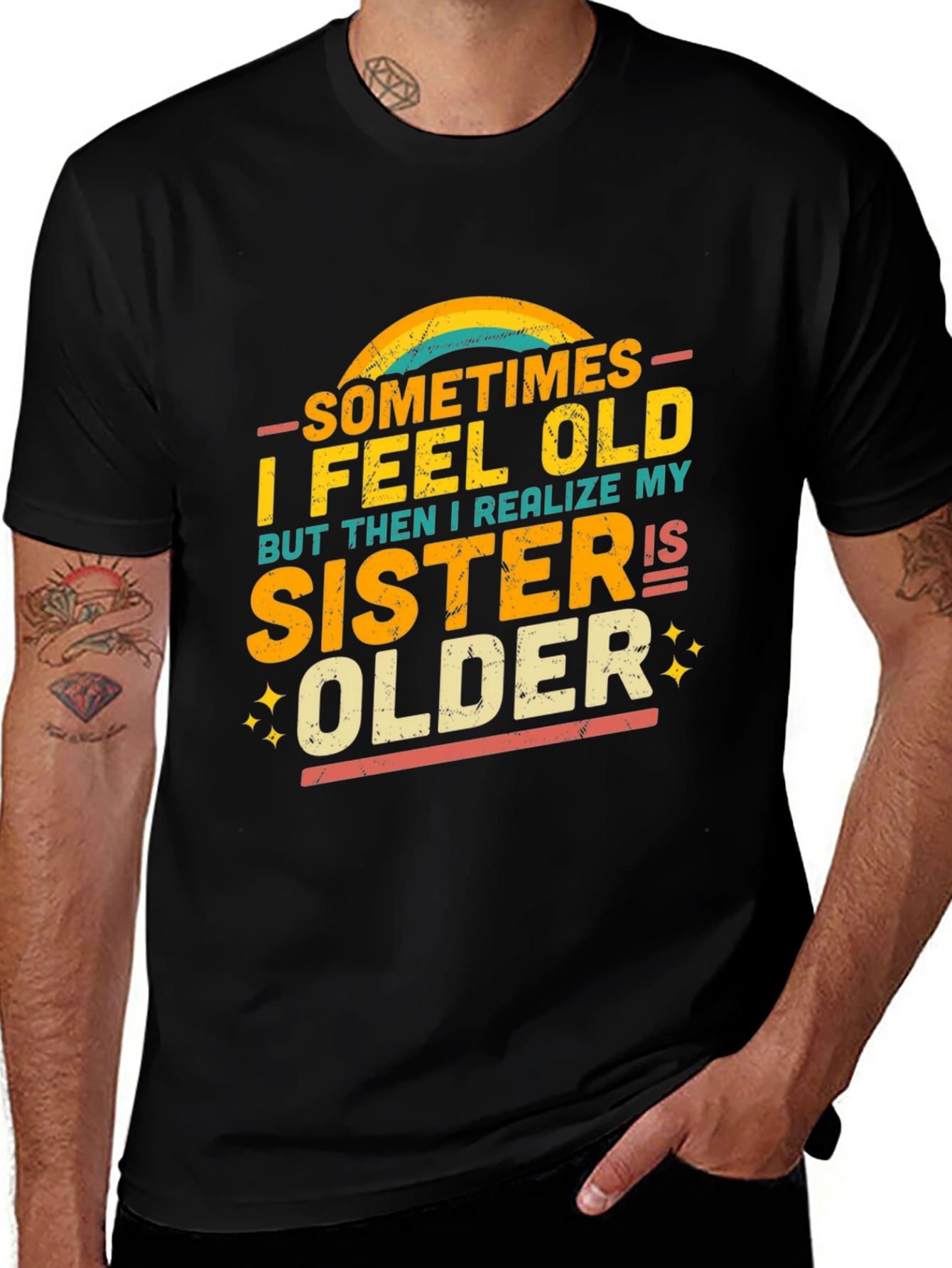 Variant 4 of Funny Sister Older T-Shirt