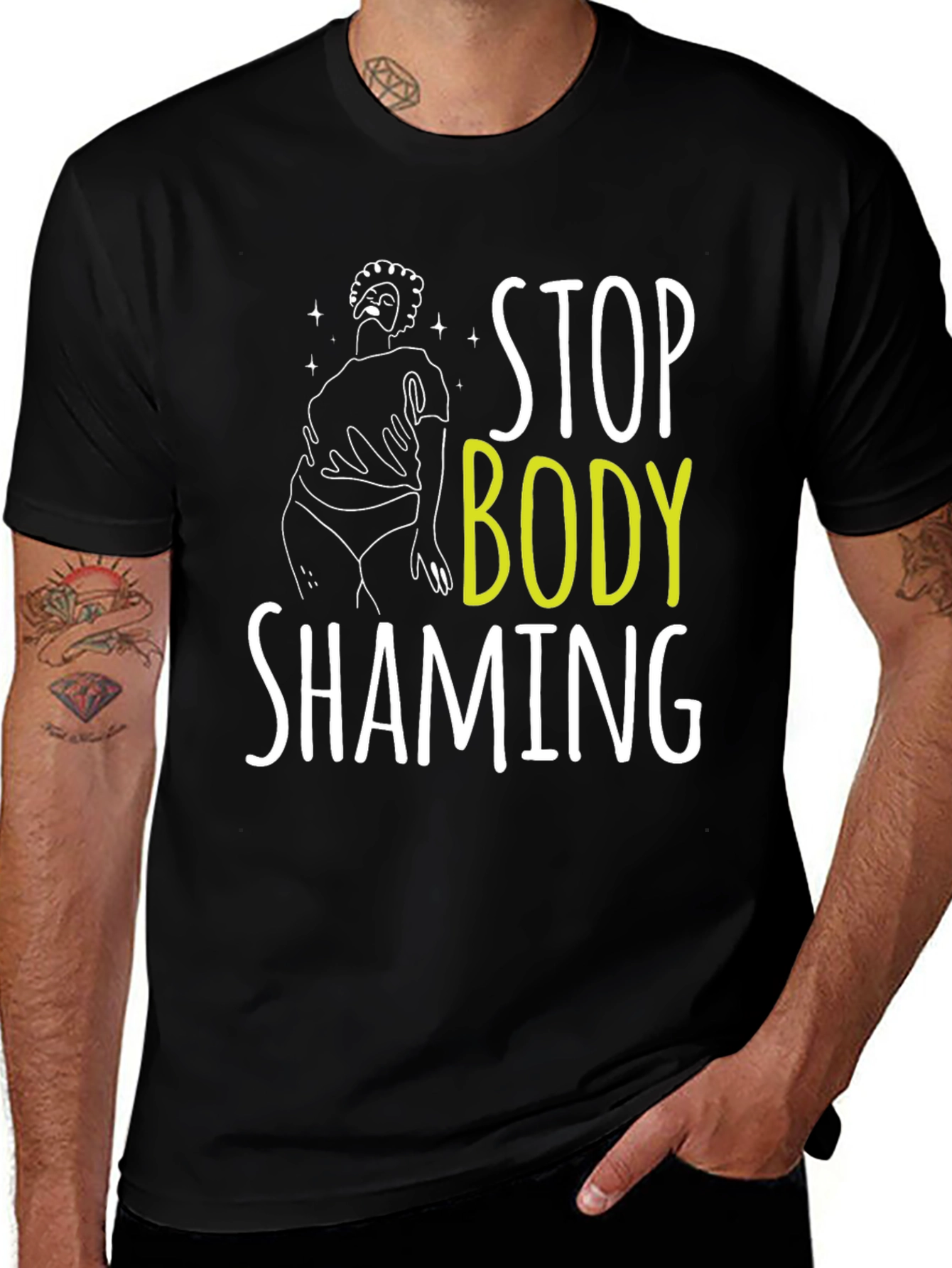 Variant 13 of Stop Body Shaming Graphic Tee