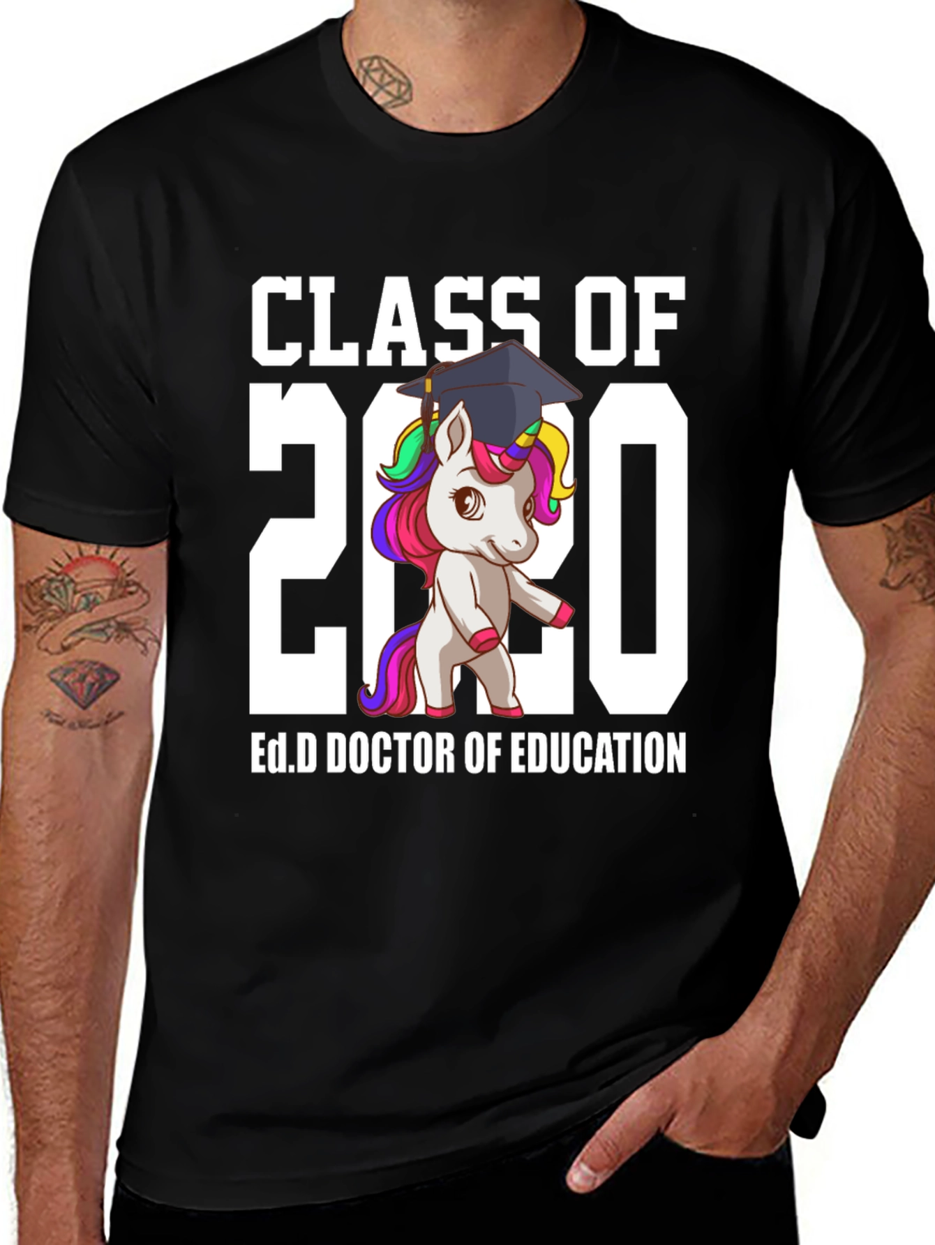 Variant 5 of Class of 2020 Ed.D Unicorn T-Shirt
