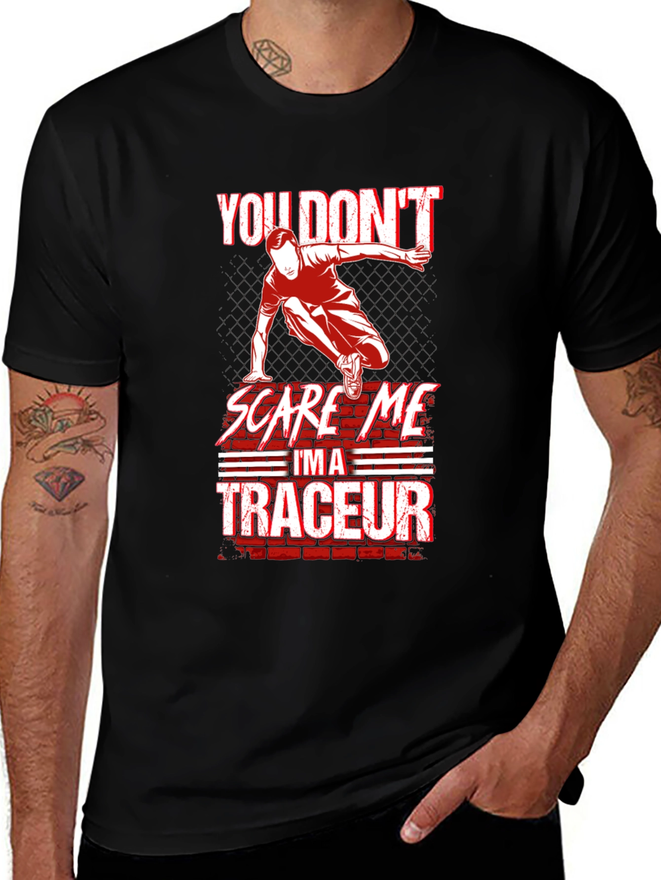 Variant 3 of You Don't Scare Me I'm A Traceur T-Shirt
