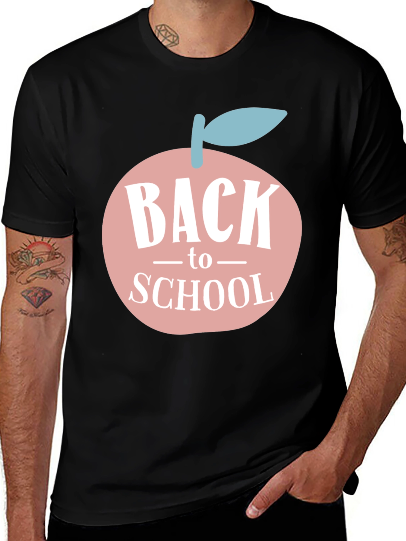 Variant 26 of Back to School Apple T-Shirt - Unisex Graphic Tee