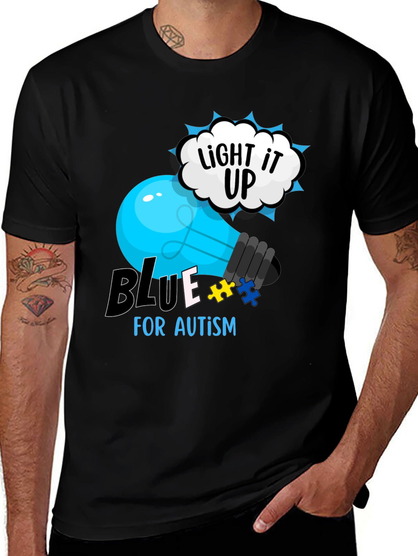 Light It Up Blue Autism Awareness T-Shirt