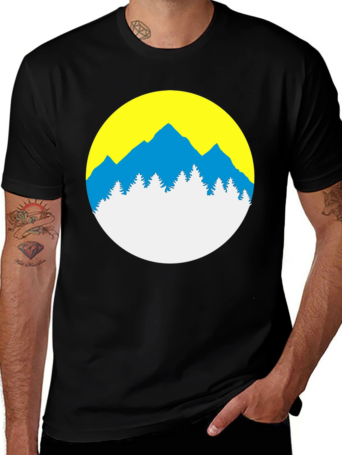 Variant 25 of Mountain Scene Graphic Tee