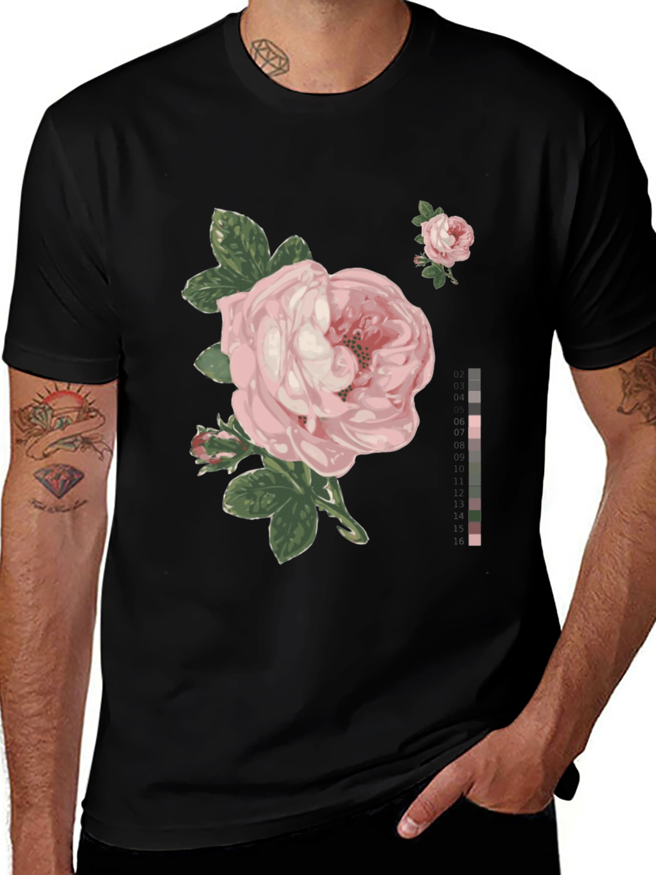 Variant 24 of Elegant Rose Graphic T-Shirt
