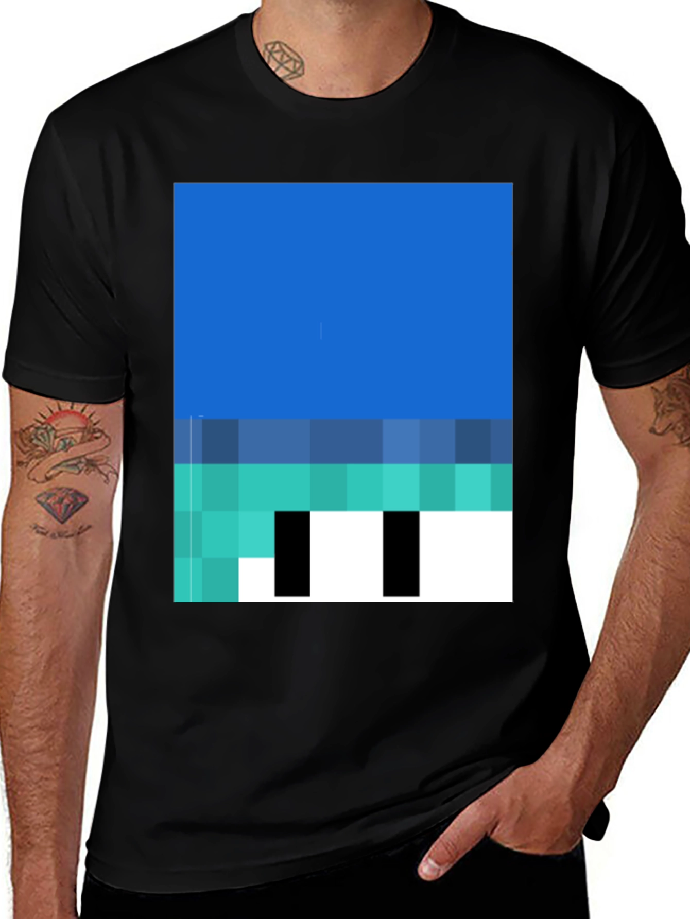 Minecraft Character Graphic Print Tee