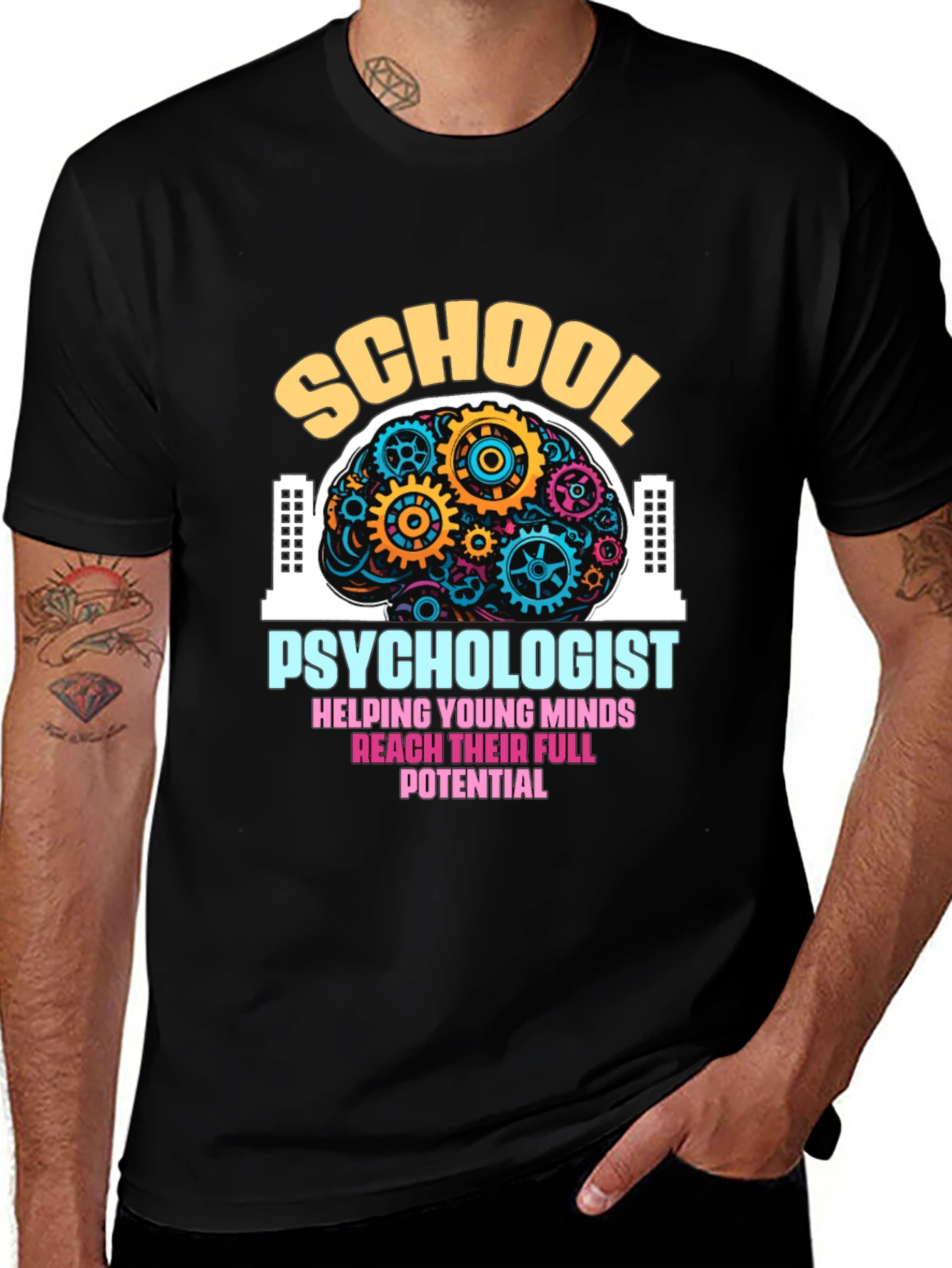 Variant 25 of School Psychologist Graphic T-Shirt