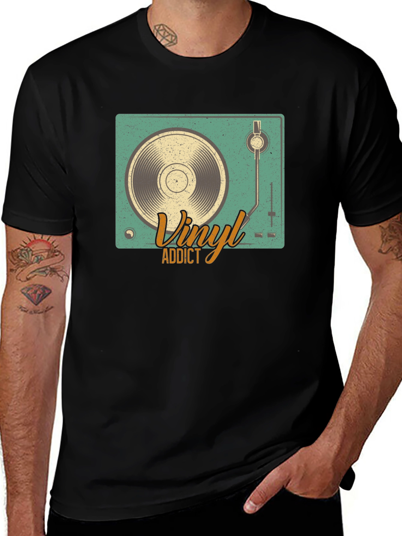 Variant 3 of Vinyl Addict Graphic T-Shirt