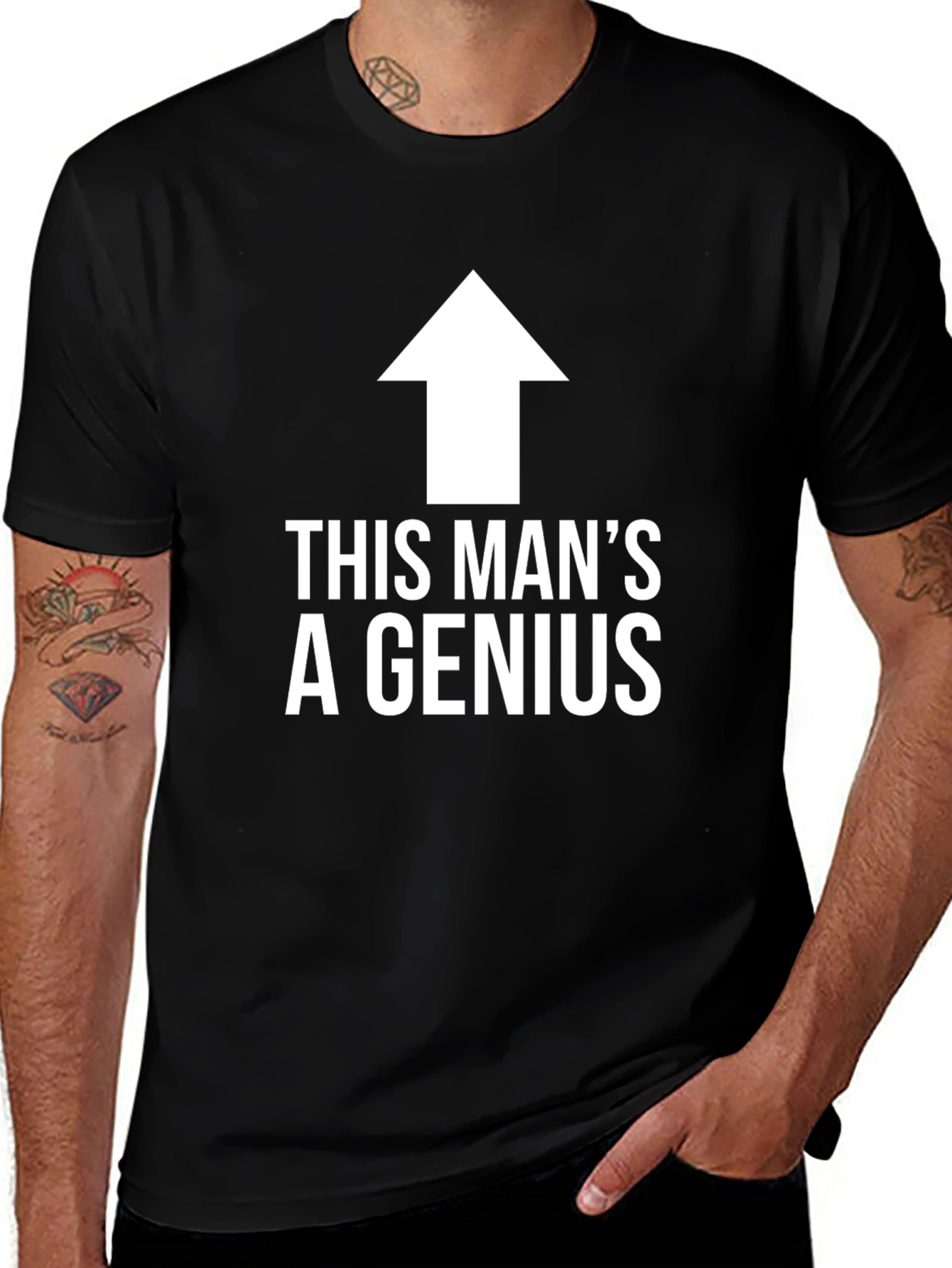 Variant 5 of This Man's A Genius T-Shirt