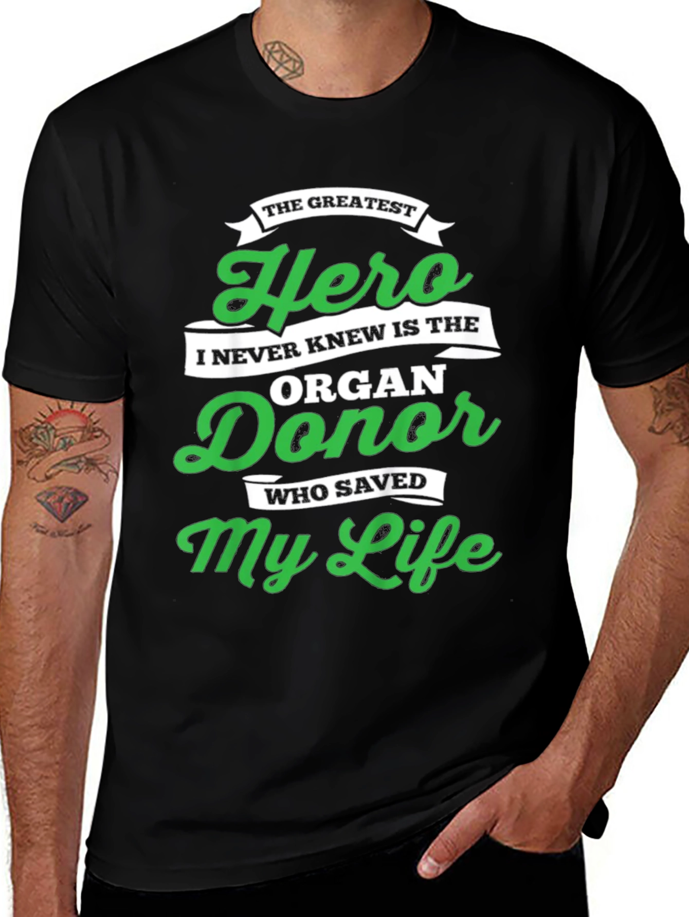 Variant 25 of Organ Donor Hero T-Shirt - Save Lives