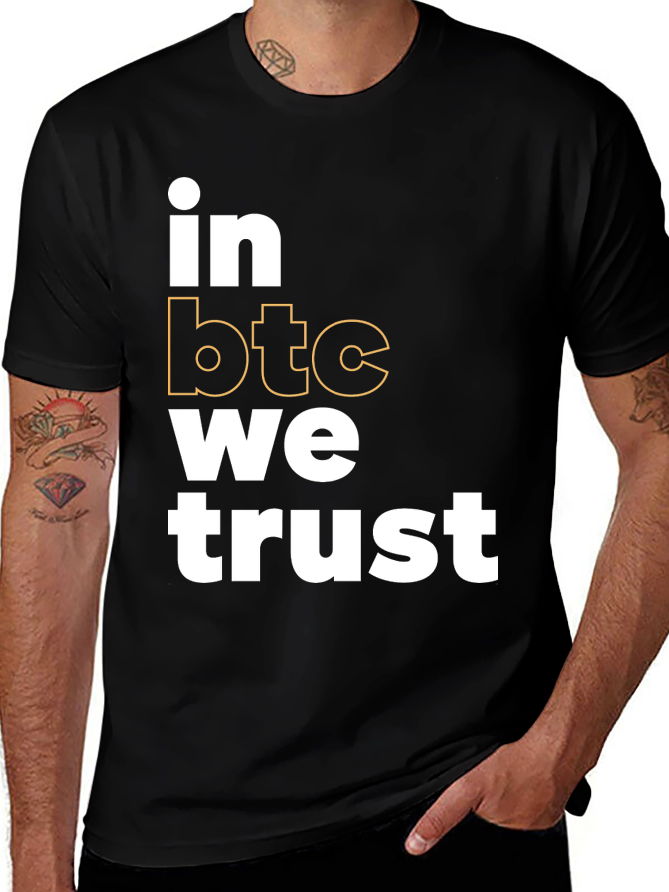 In BTC We Trust Black T-Shirt
