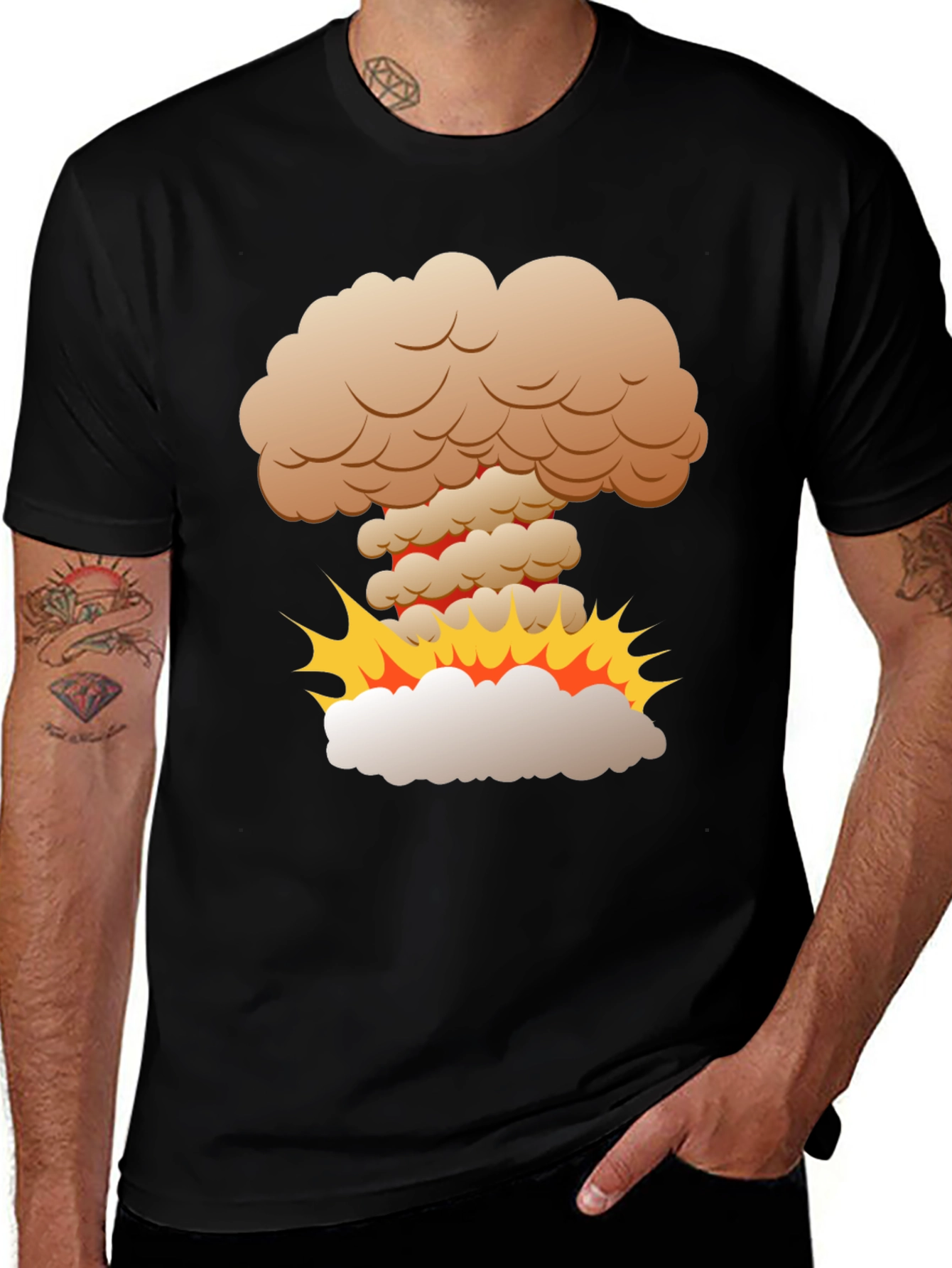 Variant 2 of Nuclear Explosion Graphic T-Shirt