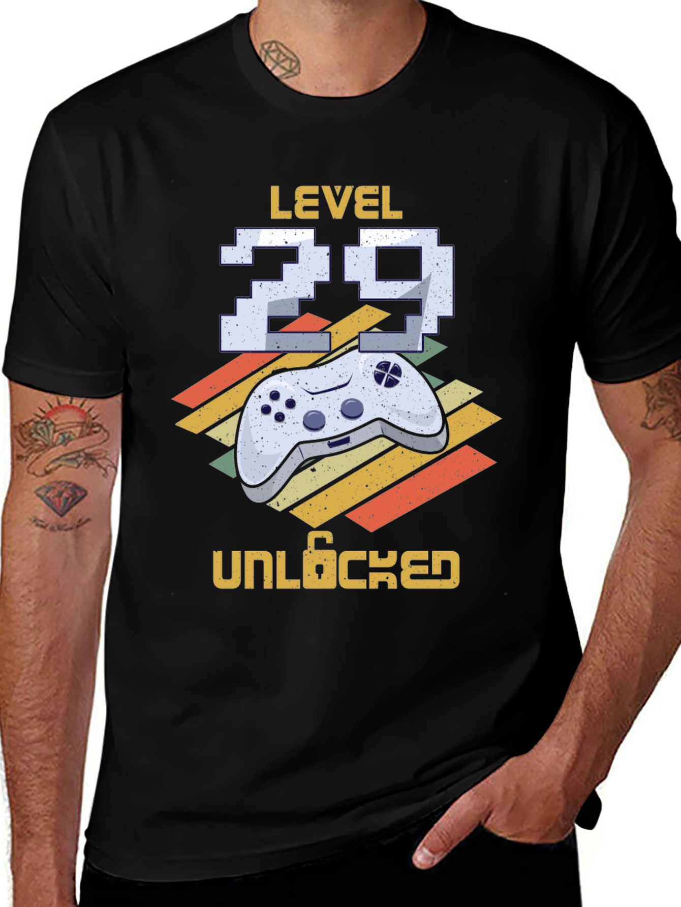 Variant 21 of Level 29 Unlocked Gamer T-Shirt