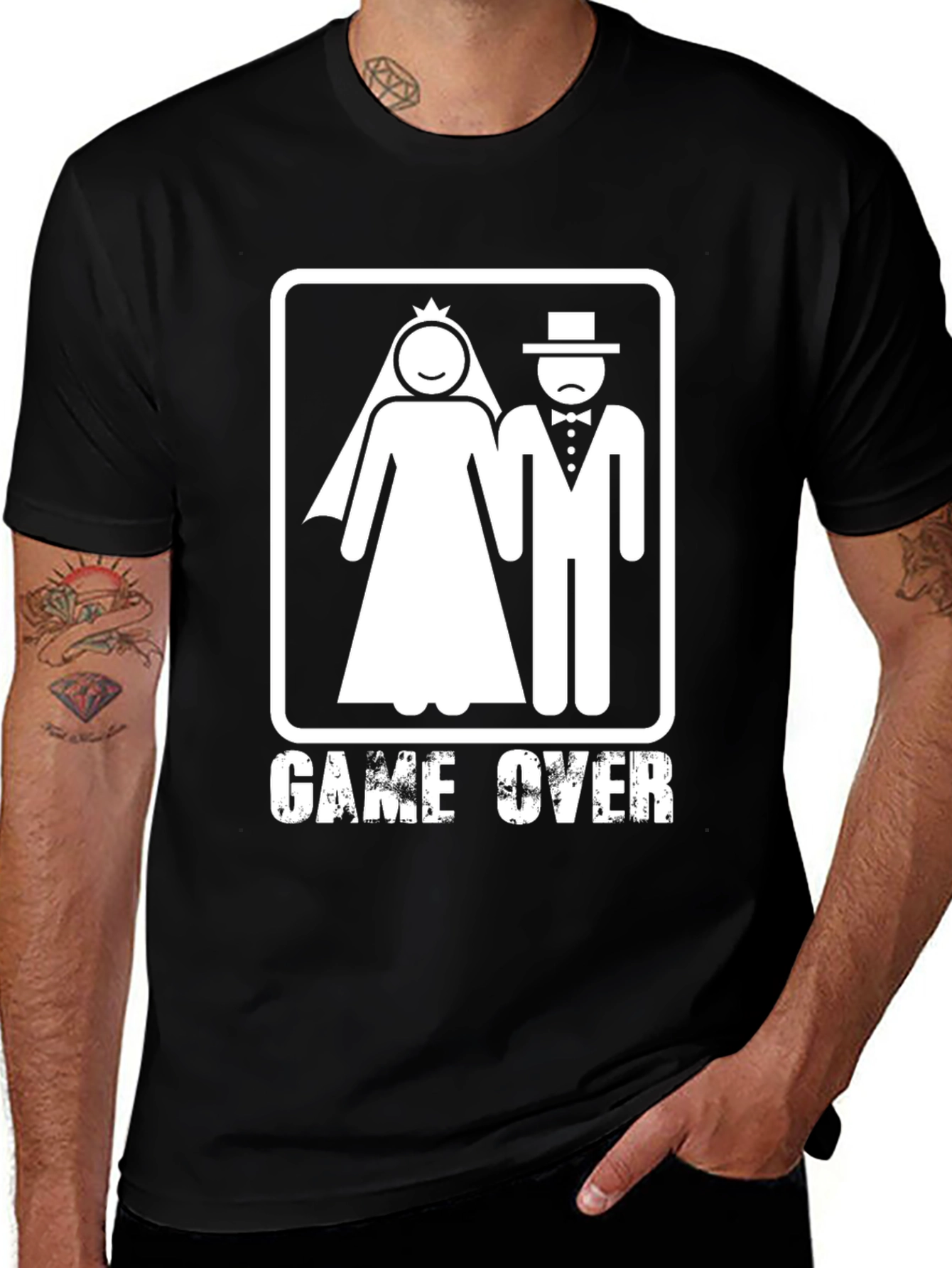 Variant 9 of Game Over Wedding T-Shirt