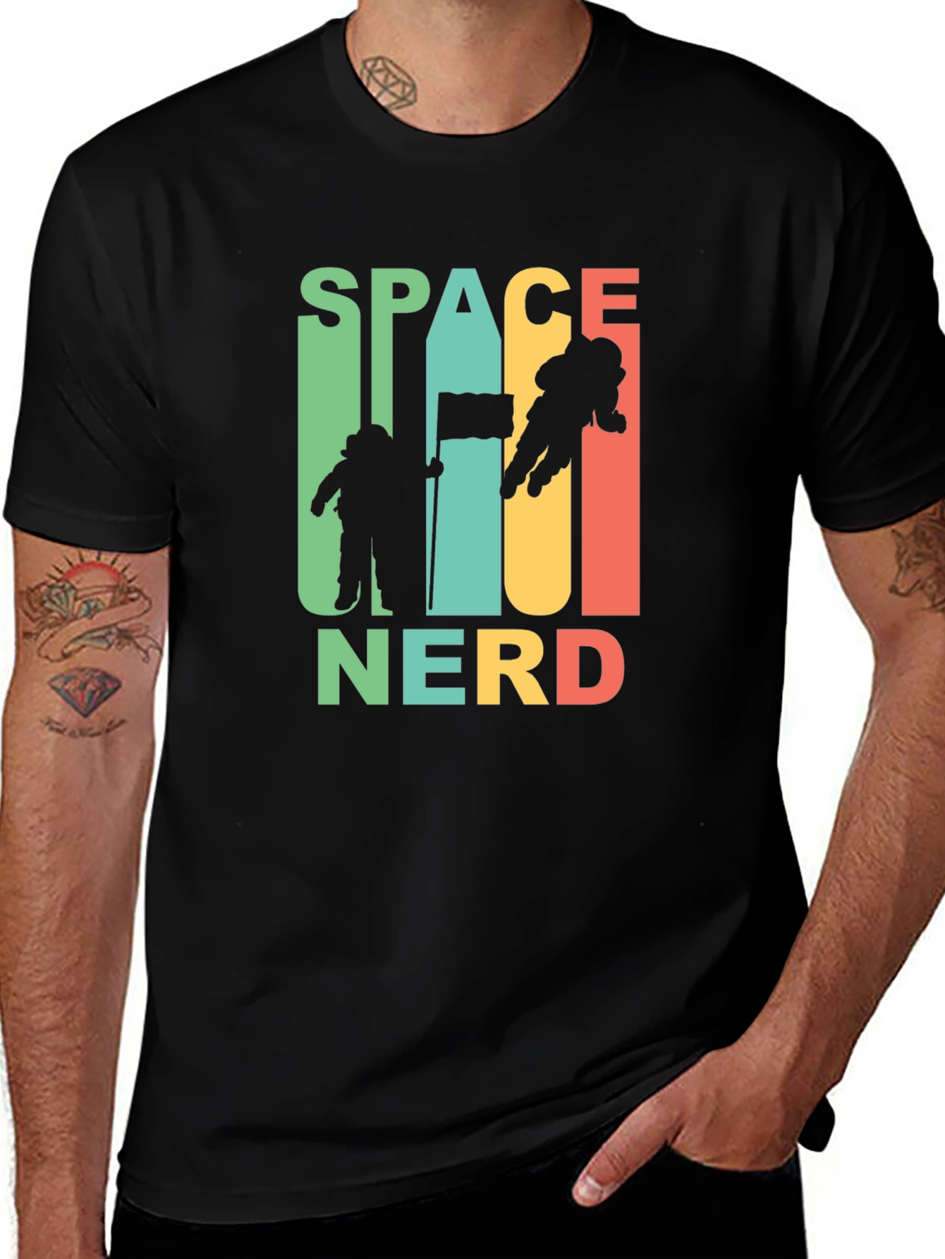 Variant 22 of Space Nerd T-Shirt - Astronaut Retro Design