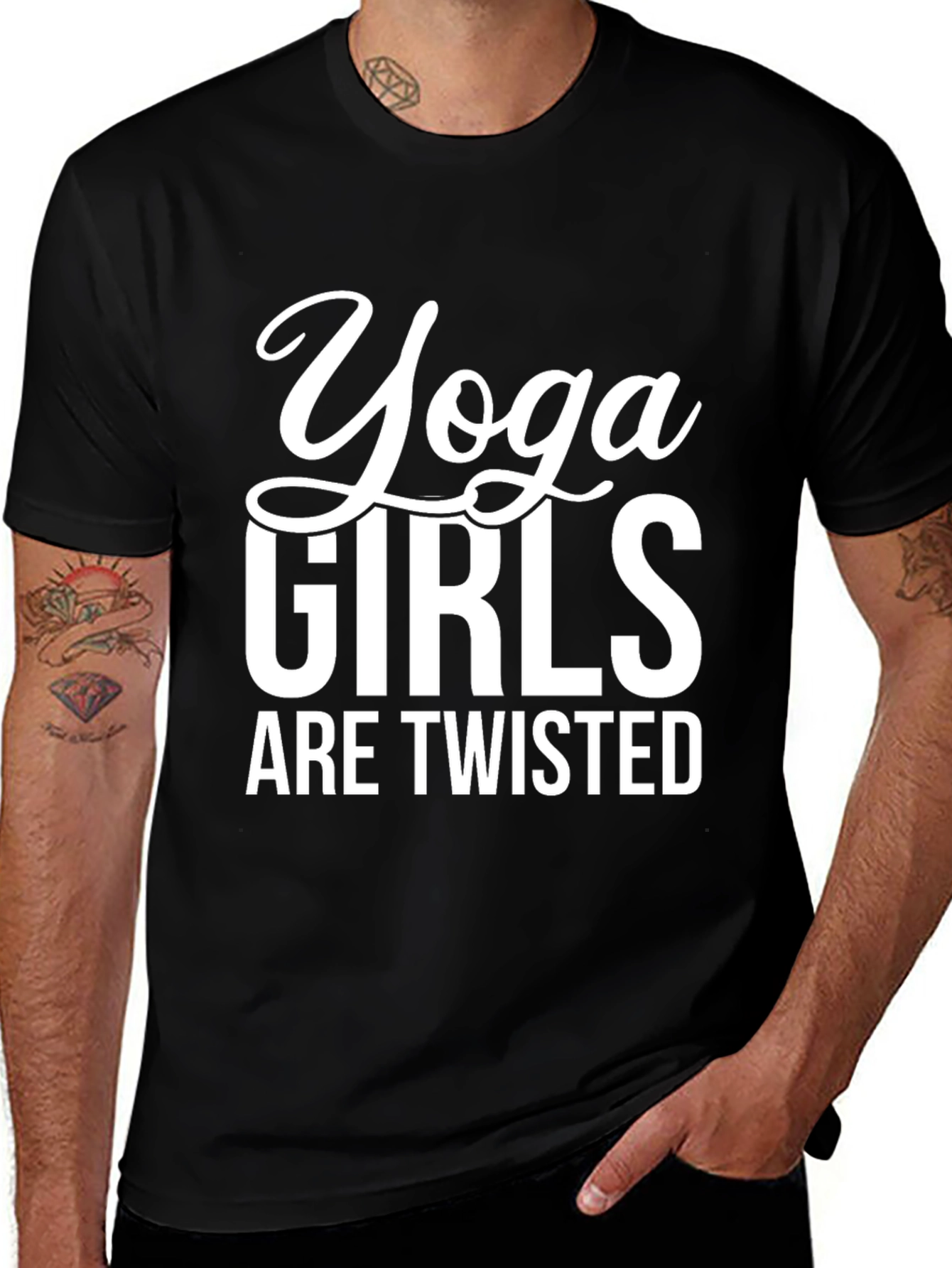 Variant 12 of Yoga Girls Twisted Black Tee