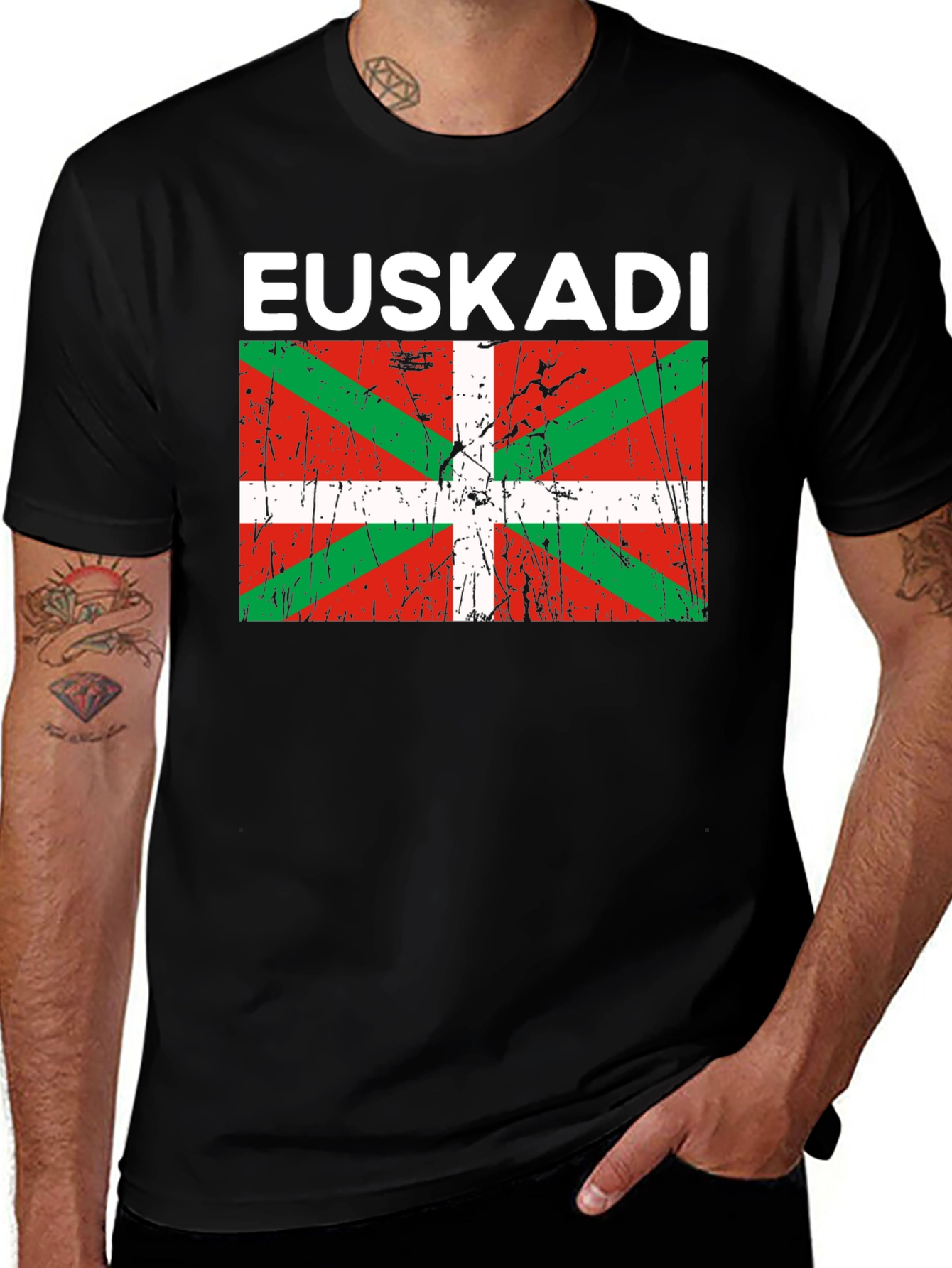 Euskadi Basque Country Flag Graphic T-Shirt