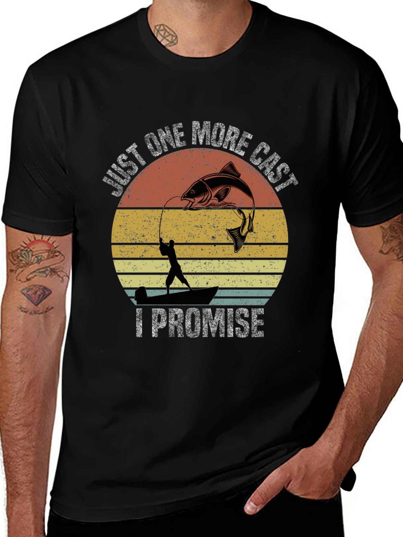 Variant 27 of Just One More Cast Fishing T-Shirt