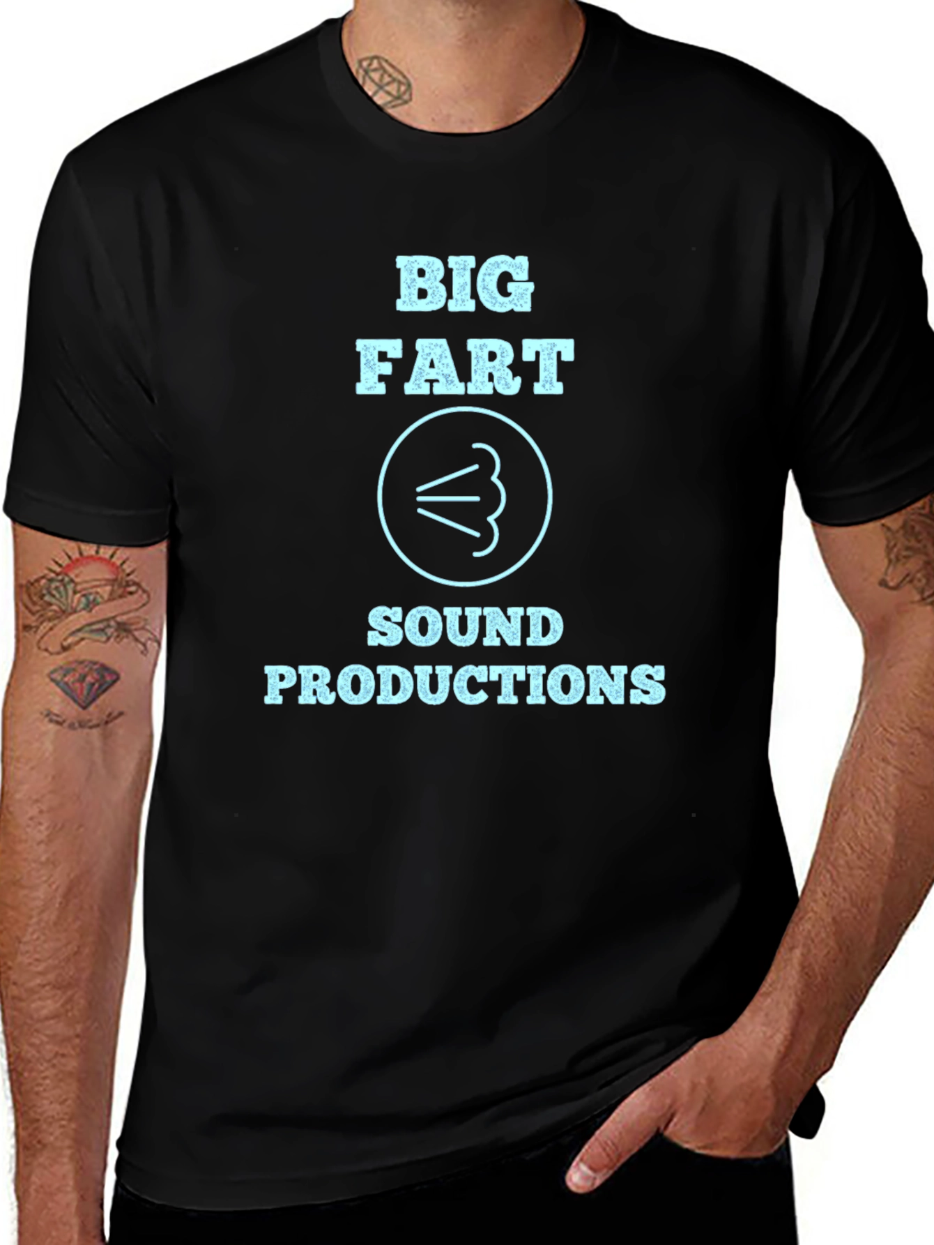 Variant 29 of Big Fart Sound Productions Black T-Shirt