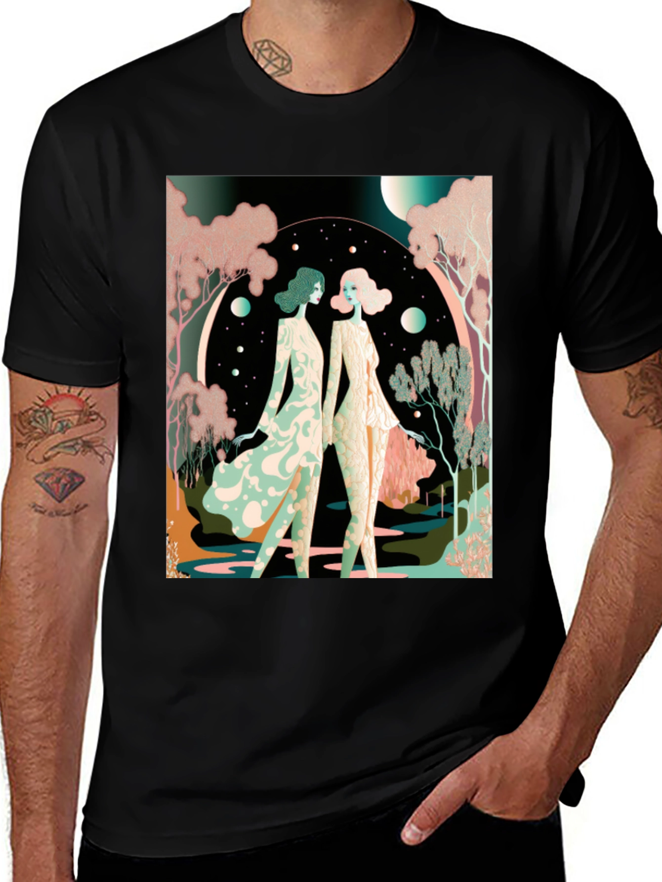 Variant 14 of Gemini Art T-Shirt - Zodiac Style