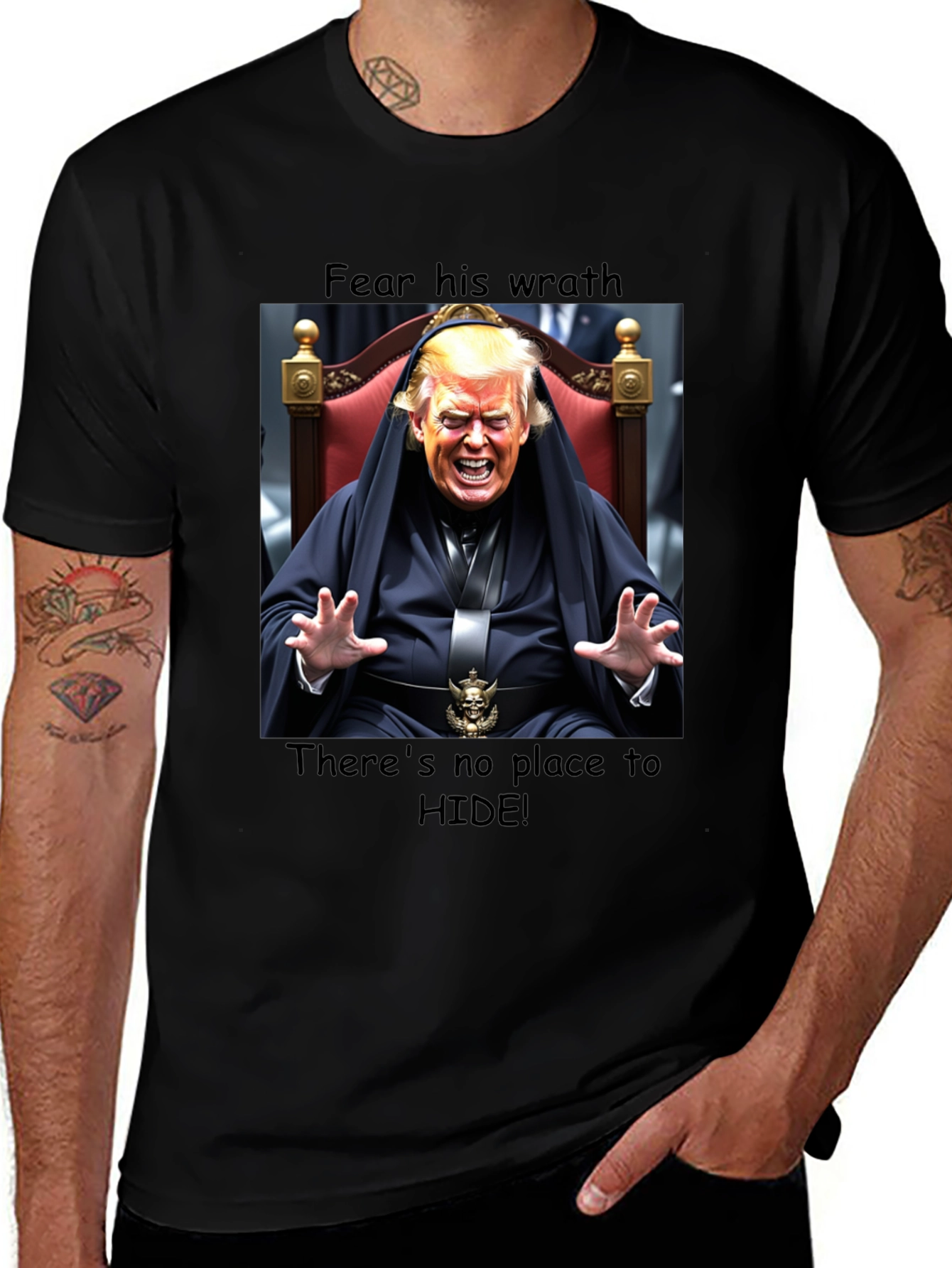 Variant 4 of Fear His Wrath Trump T-Shirt