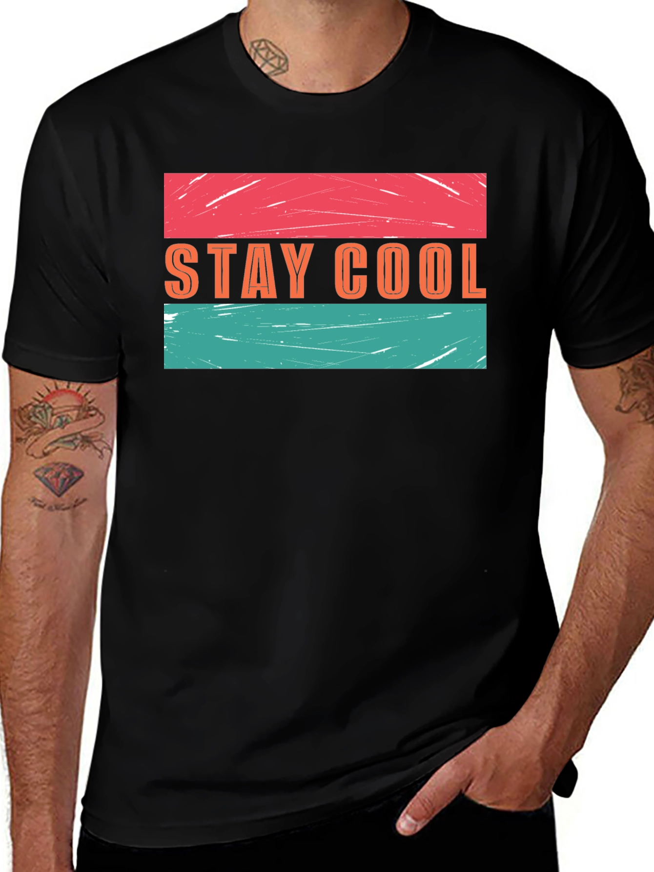 Variant 21 of Stay Cool Graphic Tee - Retro Style T-Shirt