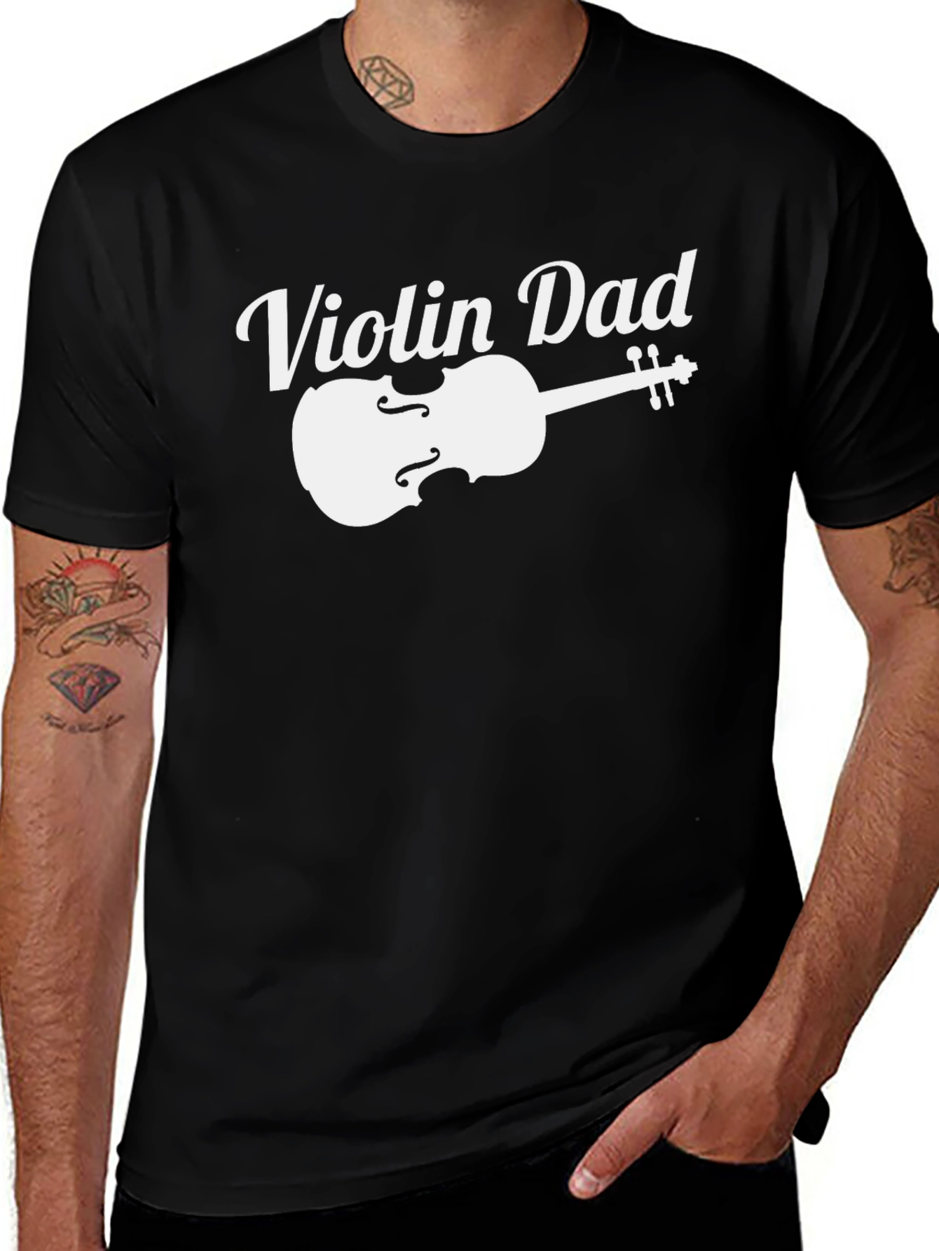 Violin Dad T-Shirt - Musician Father's Day Tee